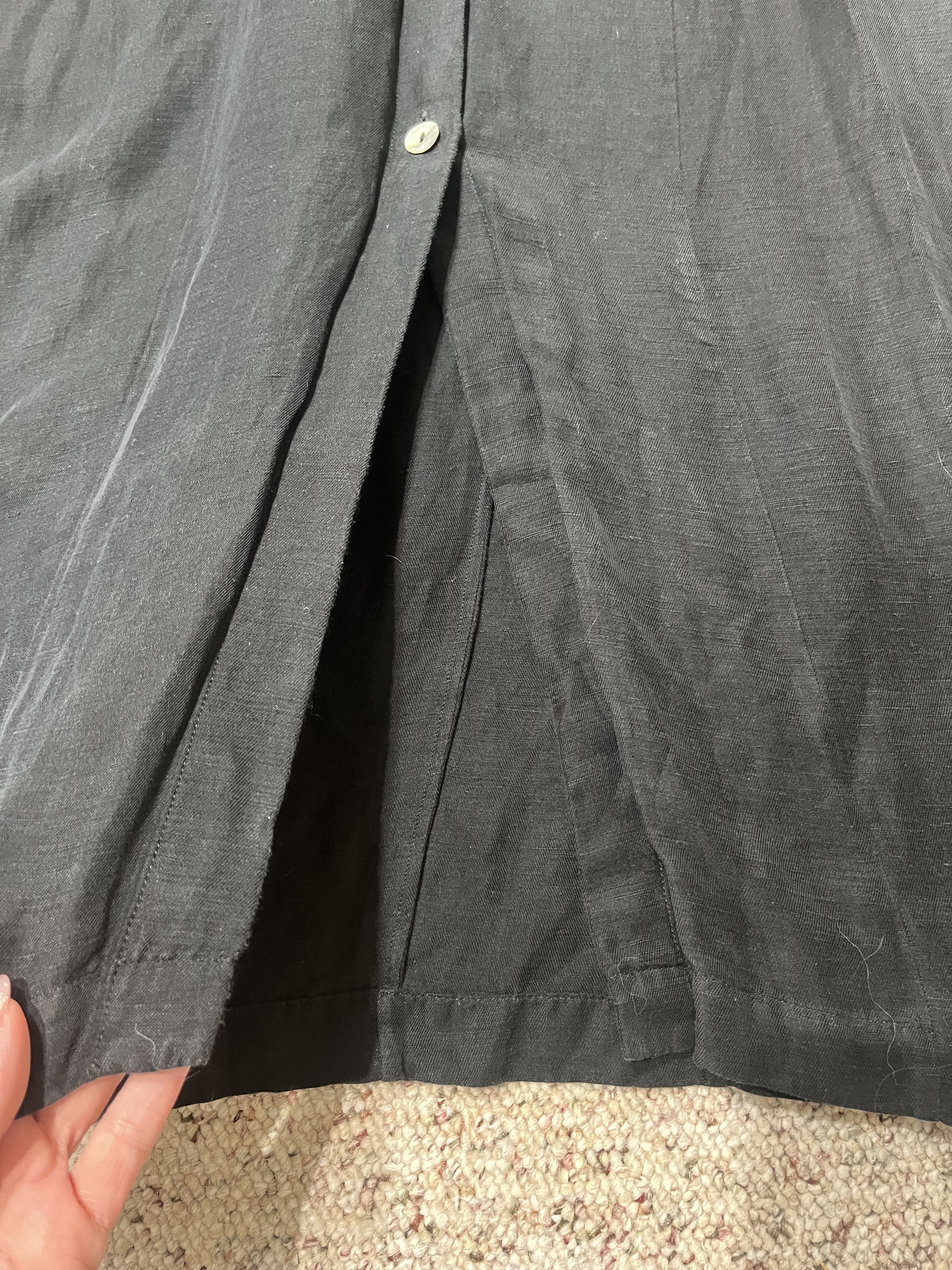 & Other Stories & Other Stories Black Linen Cupro Blend Maxi Dress Size 2 Size XS / US 0-2 / IT 36-38 - 5 Thumbnail