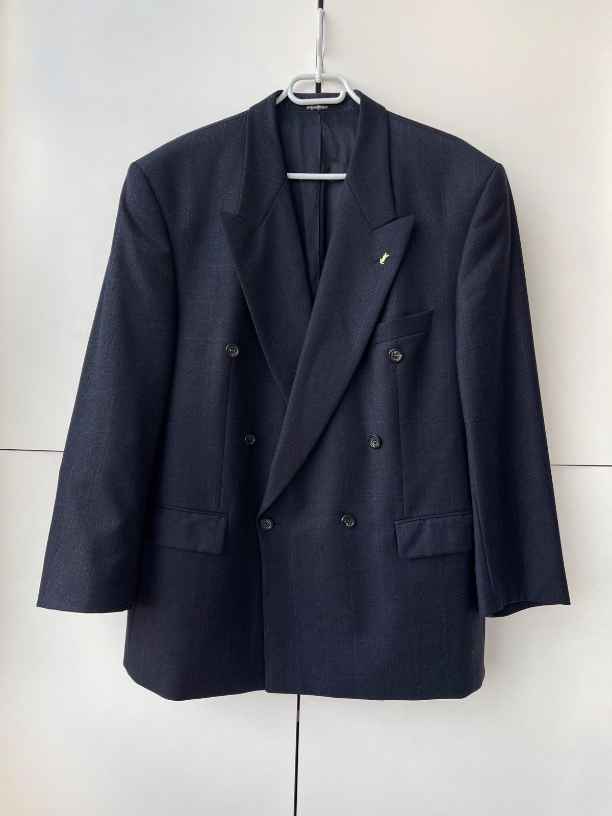 Yves Saint Laurent Vintage Yves Saint Laurent Double Breasted Blazer Size 52R - 1 Thumbnail