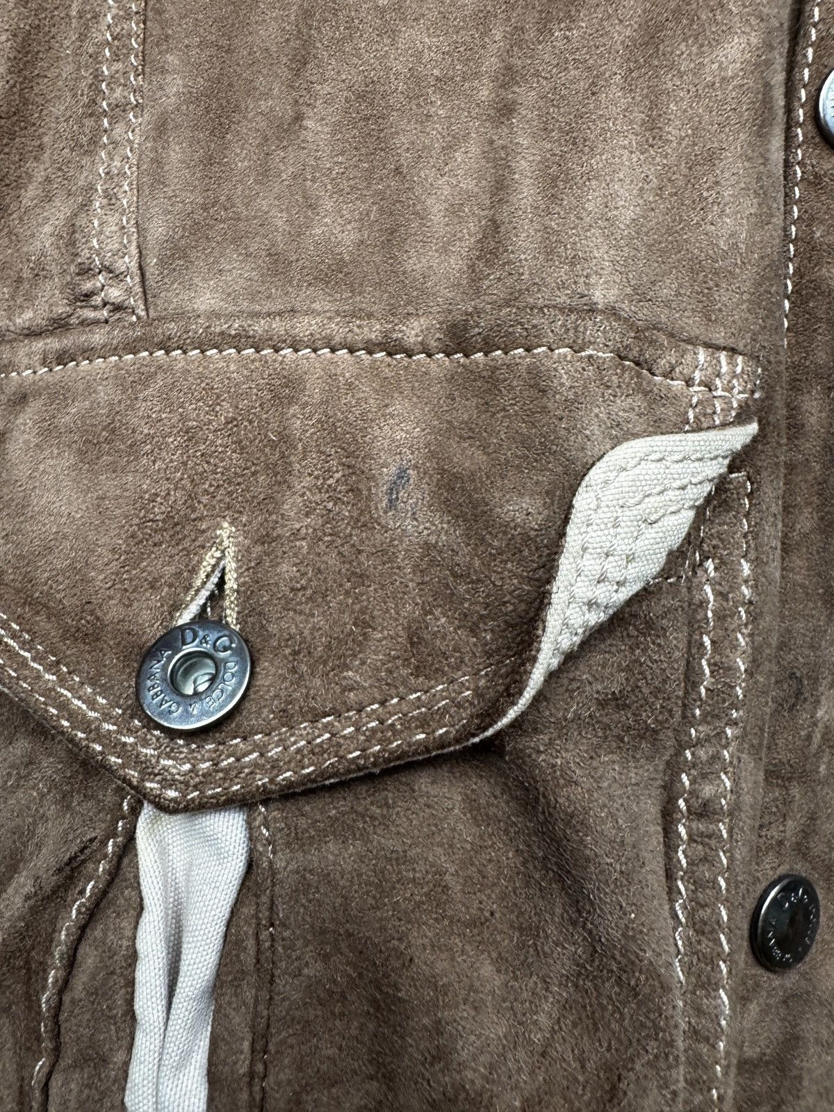 Dolce & Gabbana Dolce & Gabbana Leader SS05 lambskin suede leather jacket Size US L / EU 52-54 / 3 - 9 Thumbnail