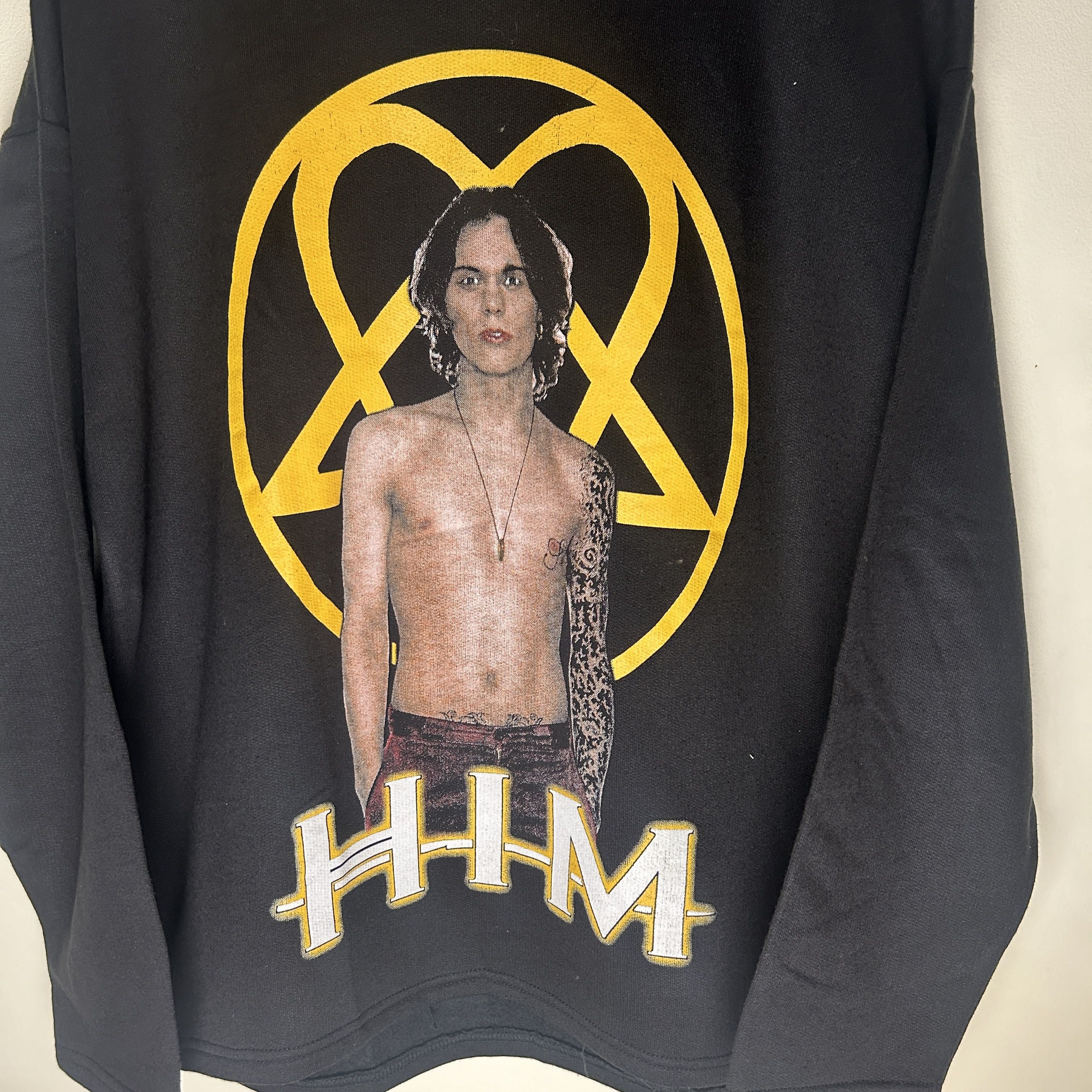 Band Tees Vintage HIM Ville Valo Band Hoodie Size US L / EU 52-54 / 3 - 3 Thumbnail