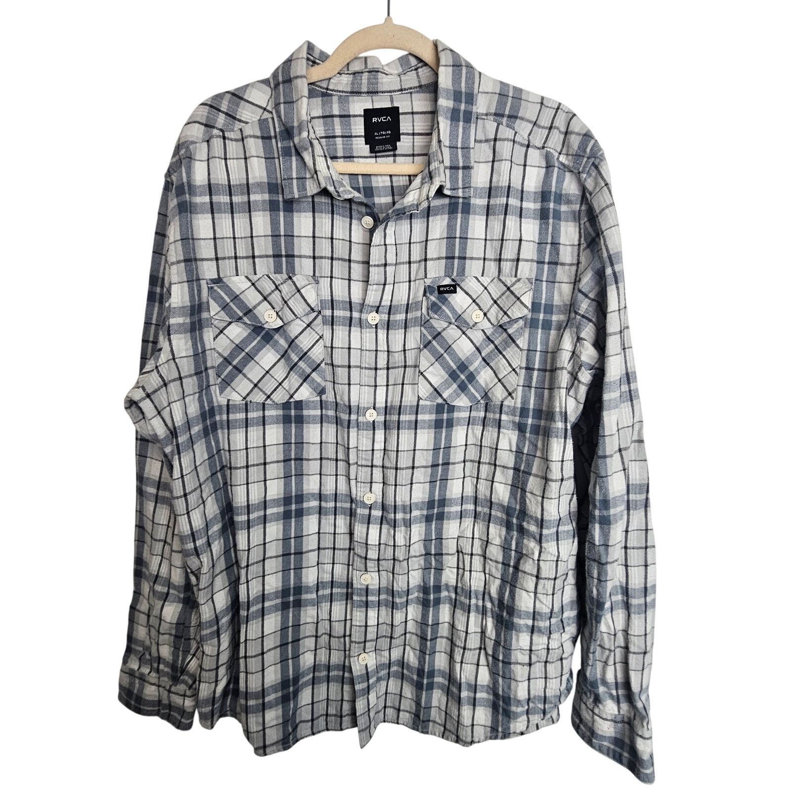 RVCA RVCA Mens Flannel Shirt Plaid Sz XL Gorpcore Outdoor Grunge Size US XL / EU 56 / 4 - 1 Thumbnail