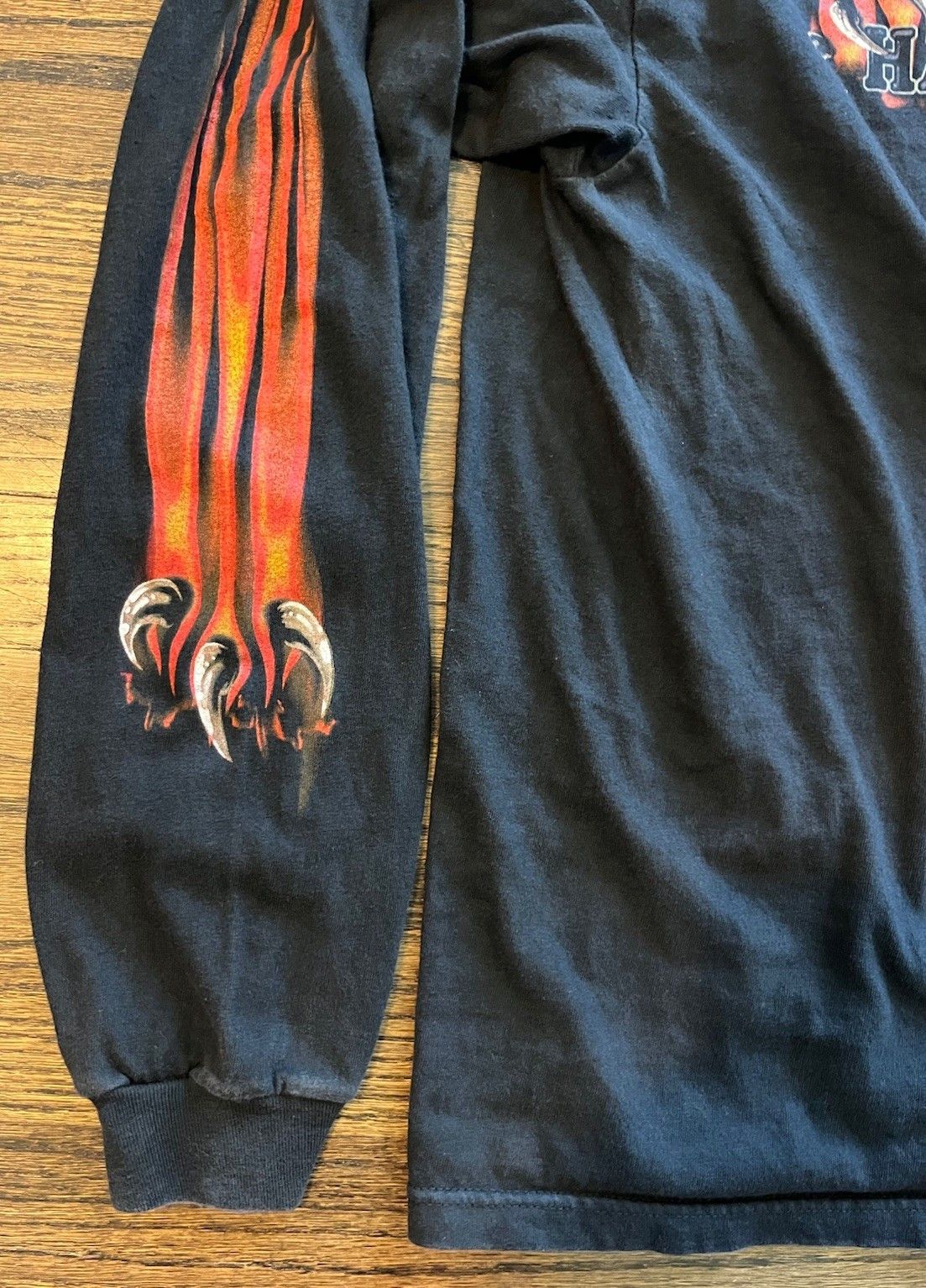 Harley Davidson Vintage Central Harley-Davidson Flame Logo Long Sleeve Sz L Size US L / EU 52-54 / 3 - 6 Thumbnail
