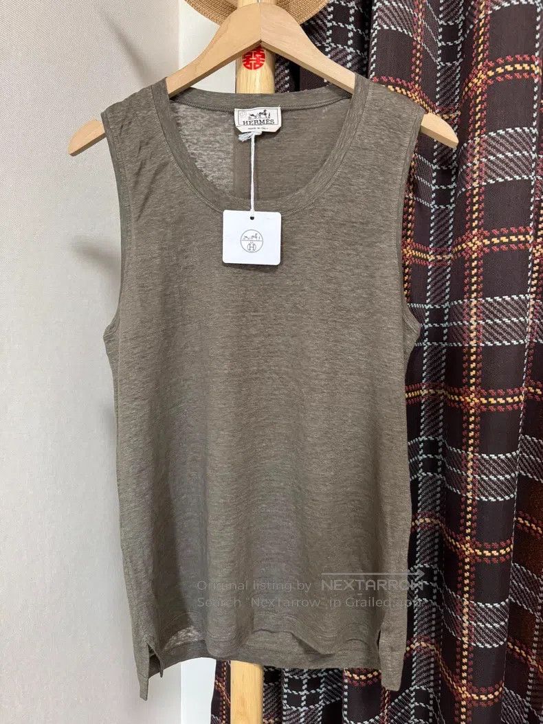 Hermes Hermes Linen vest, 100% linen Size US S / EU 44-46 / 1 - 1 Thumbnail
