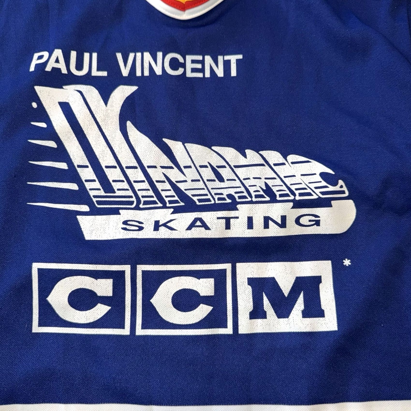 Vintage VINTAGE CCM Jersey Shirt Men’s Medium Blue Graphic Print 80s Skating Sport Logo Size US M / EU 48-50 / 2 - 2 Thumbnail