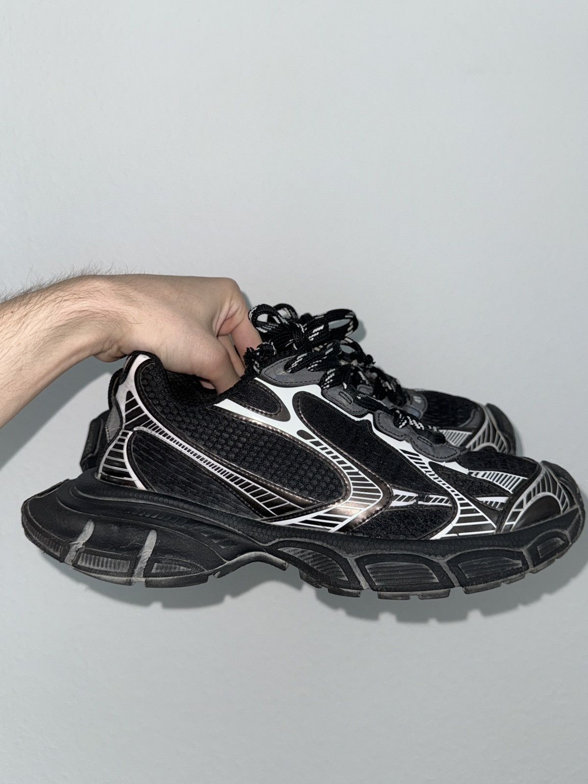 Balenciaga Balenciaga 3XL black/white Size US 8.5 / EU 41-42 - 4 Thumbnail