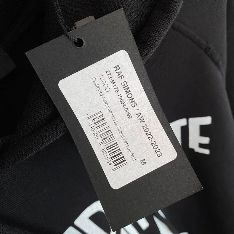 Raf Simons Raf Simons Erosion makes old hooded sweaters-2505 Size US M / EU 48-50 / 2 - 4 Thumbnail