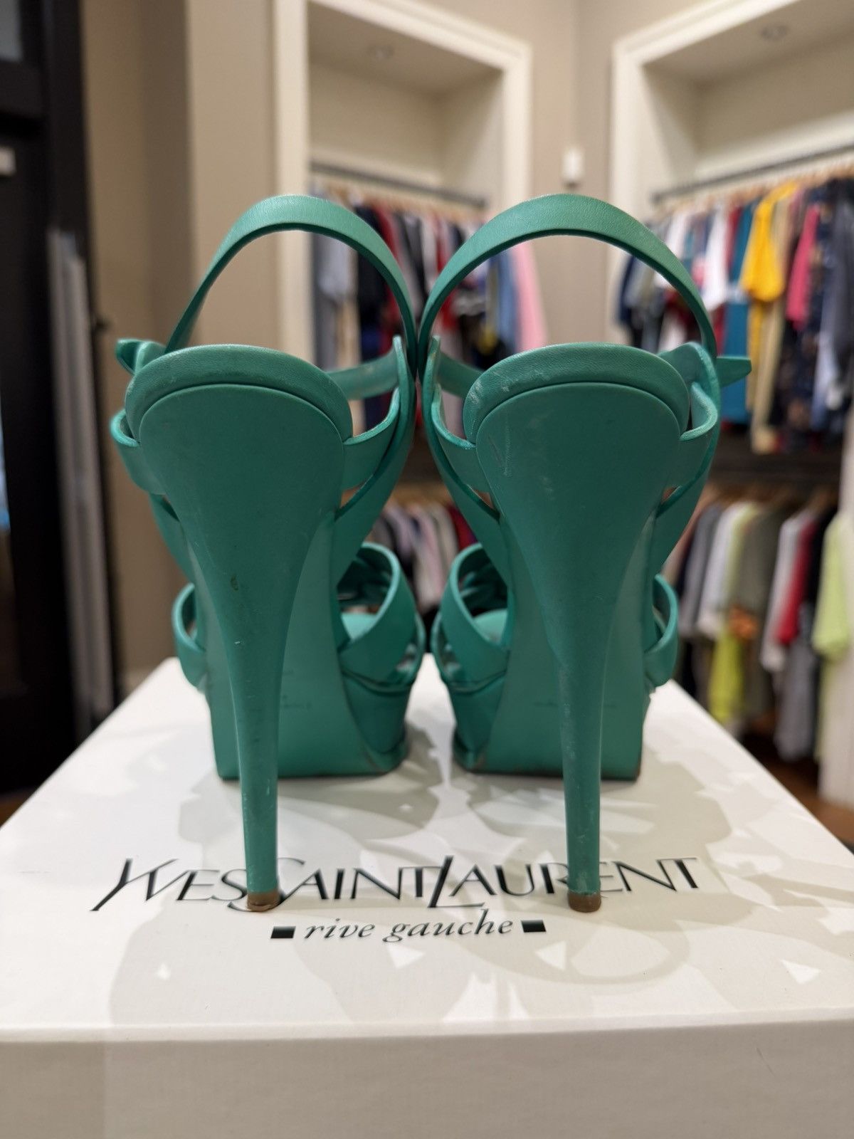 Yves Saint Laurent YSL Saint Laurent Tribute Platform Sandals Size US 6.5 / IT 36.5 - 6 Thumbnail