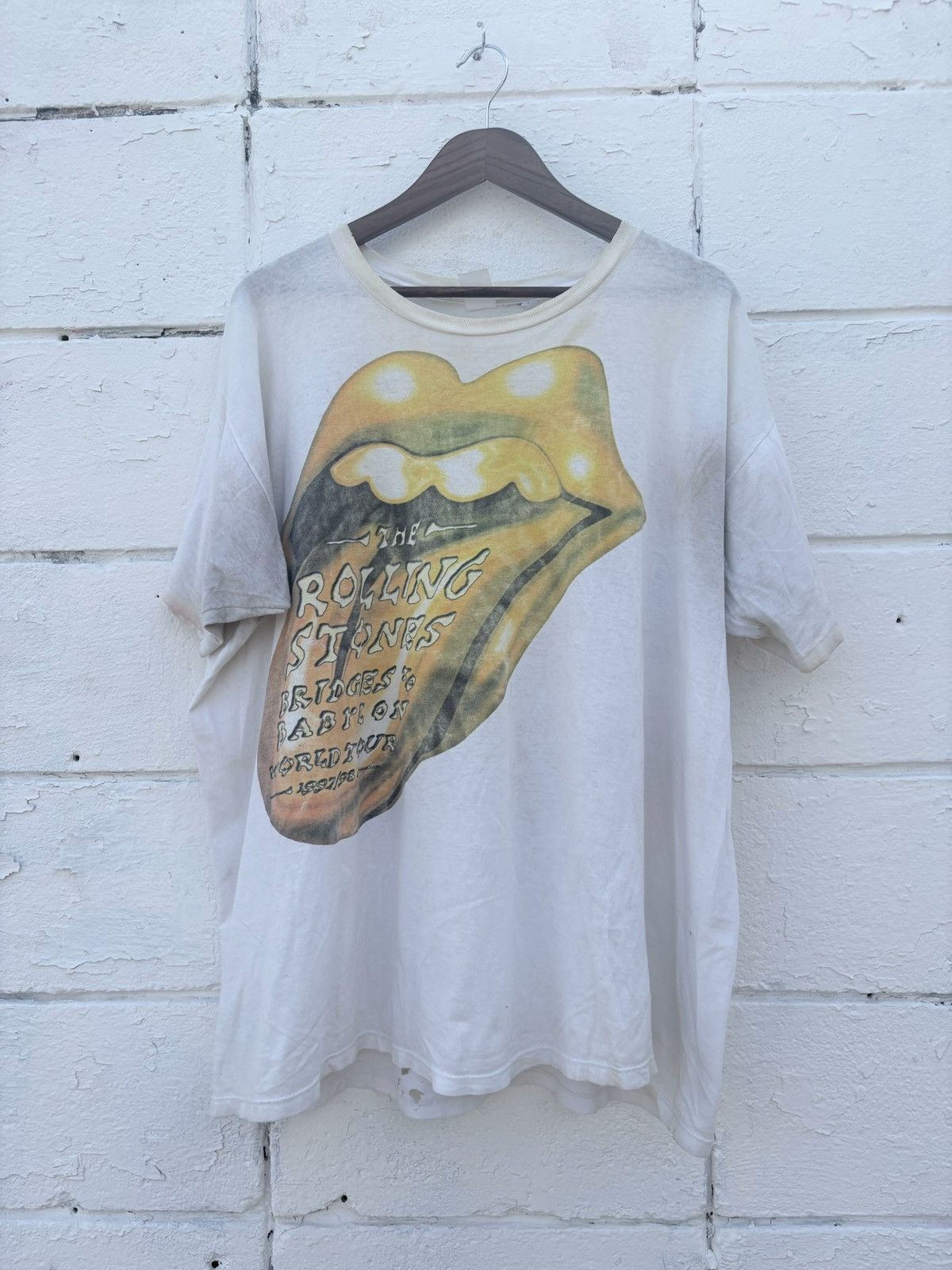 Vintage Rolling Stones 97’ Bridges to Babylon tour tee Size US XL / EU 56 / 4 - 1 Thumbnail