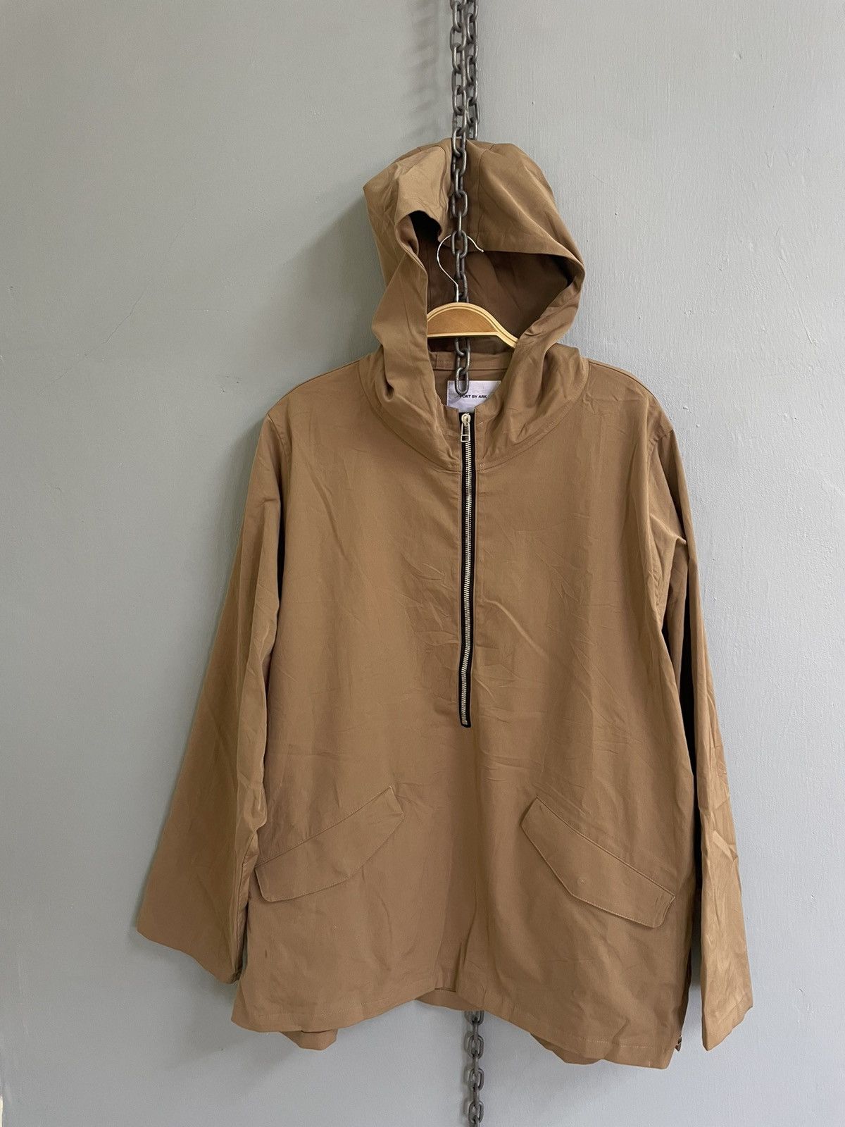 Port by Ark hoodie pull over half zip smock style