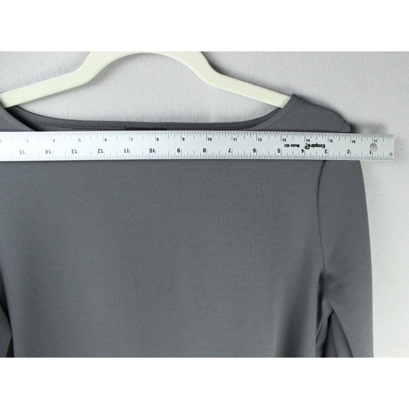 Ann Taylor Ann Taylor Factory Blouse Gray - Lace Cuff - Small Size S / US 4 / IT 40 - 3 Thumbnail