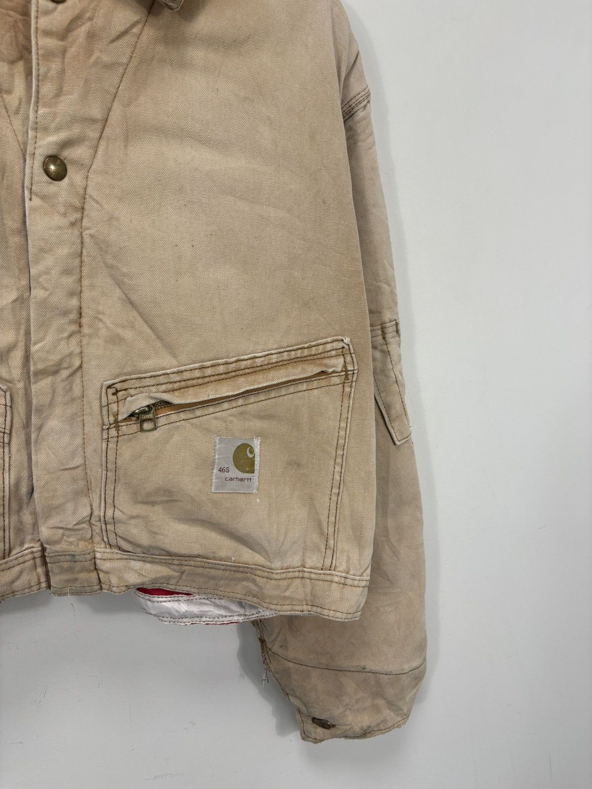 Carhartt Vintage 90s Carhartt Y2K Workwear Hype Boxy Cropped Jacket Size US L / EU 52-54 / 3 - 3 Thumbnail