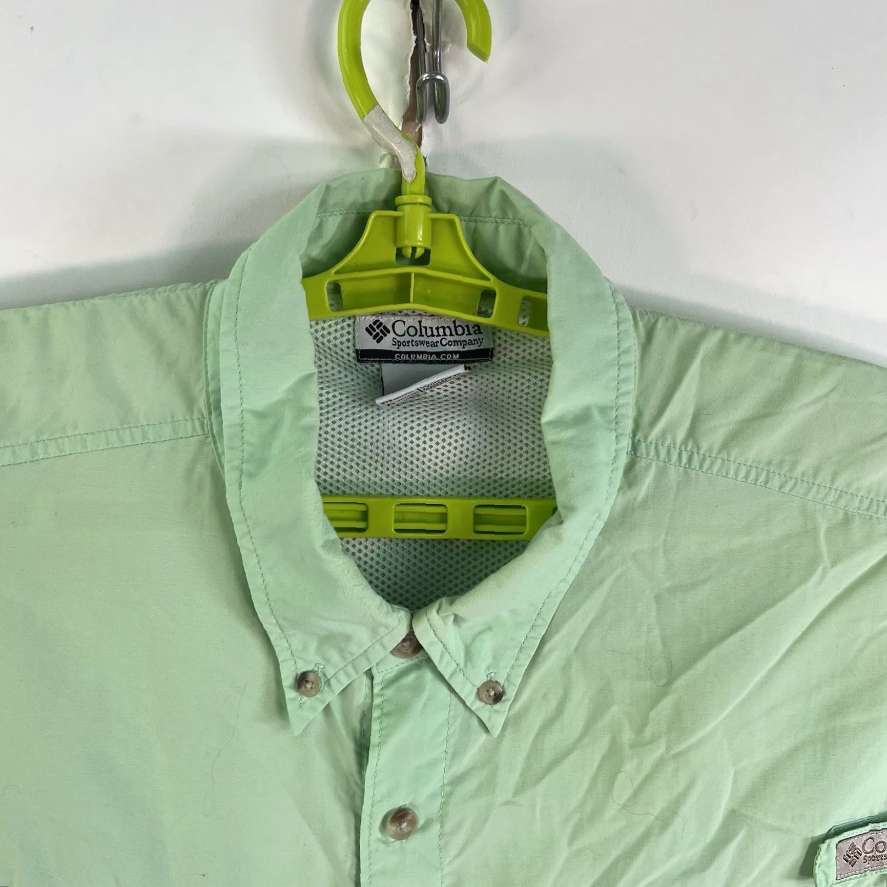 Vintage Columbia PFG Button-Down Shirt Mens Size 2XL Green Size US XXL / EU 58 / 5 - 4 Thumbnail