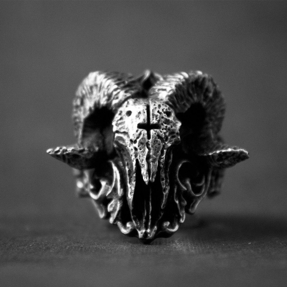 Jewelry Goat Sheep Rare Jewelry Rings Open Chrome Ring (Size 7-13) Size ONE SIZE - 2 Thumbnail