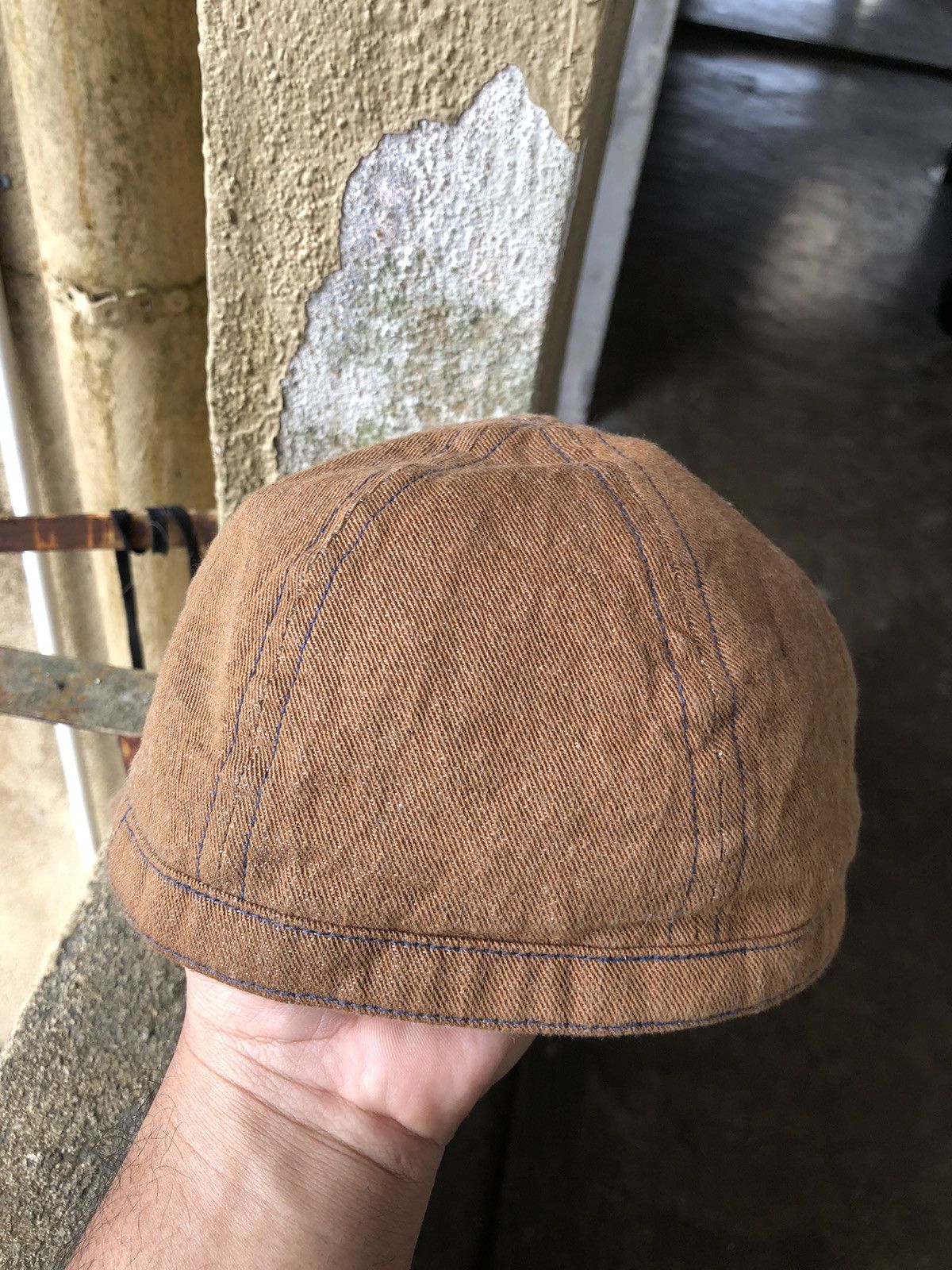 Buzz Rickson's Vintage 90s Buzz Rikson Army Brown Denim Cap Size ONE SIZE - 5 Thumbnail