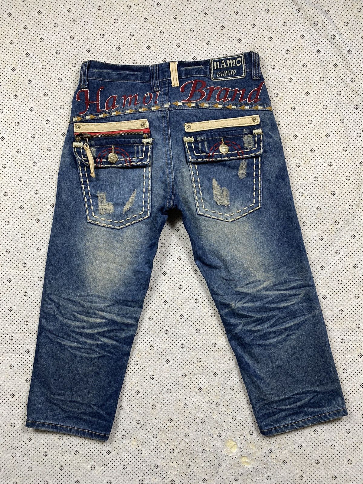 Hysteric Glamour × PPFM Distressed Short Denim By Hamo Jeans Size US 32 / EU 48 - 2 Thumbnail
