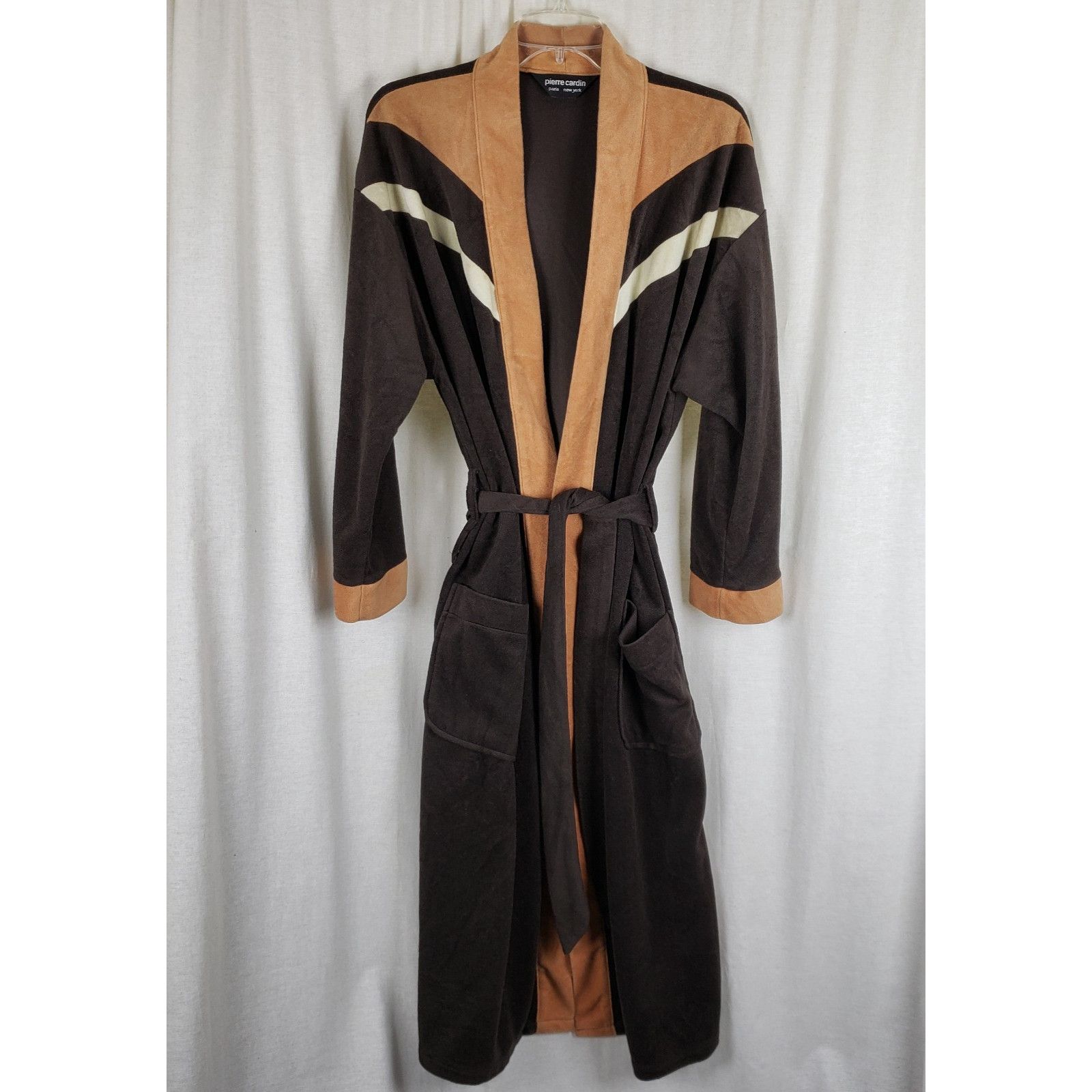 Pierre Cardin Pierre Cardin Velour Bath Robe Mens OS US Smoking Jacket 70s Size US L / EU 52-54 / 3 - 1 Thumbnail