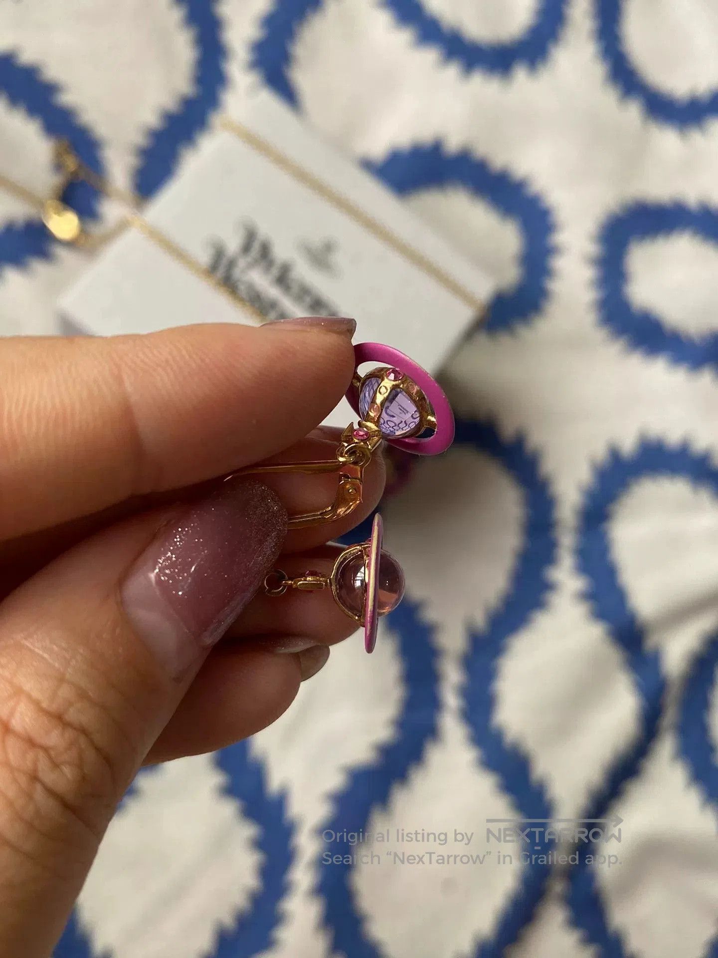 Vivienne Westwood Vivienne Westwood Purple Earrings. Size ONE SIZE - 1 Thumbnail