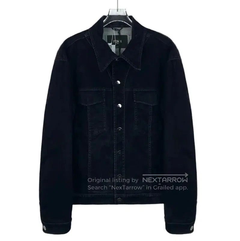 Fendi Fendi Black Denim Jacket for Men . Size US L / EU 52-54 / 3 - 1 Thumbnail