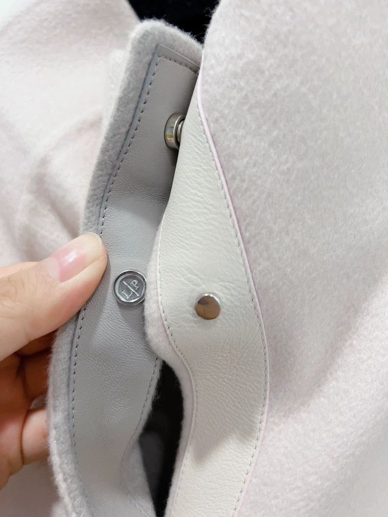 Loro Piana Loro Piana Pink and gray double-sided cashmere coat 2506-Ne Size M / US 6-8 / IT 42-44 - 3 Thumbnail
