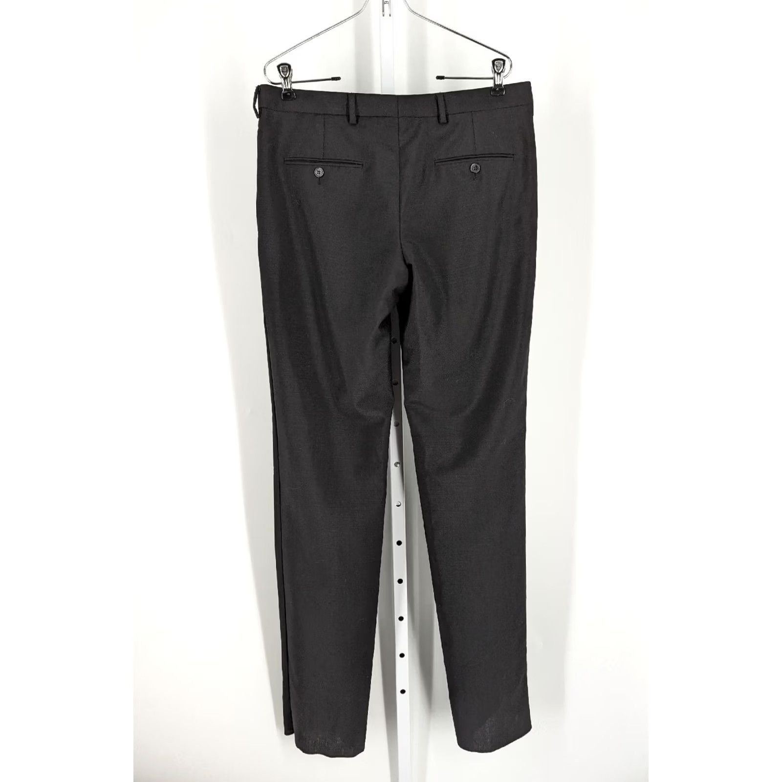 Yves Saint Laurent Saint Laurent Pants Men 33 in 36 in Inseam 33" Black Dress Pants FW 2017 Hedi Slimane 46 Regular Leather? Size US 30 / EU 46 - 3 Thumbnail