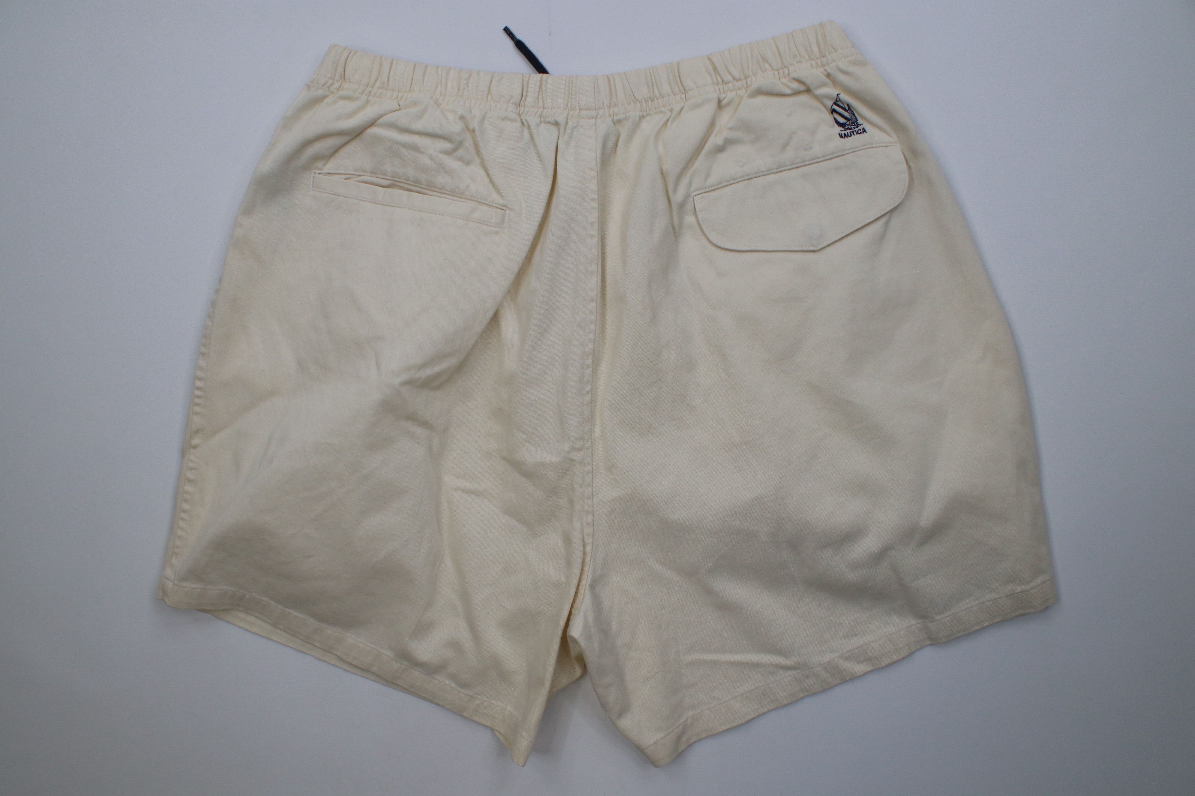 Nautica Vintage 90s Nautica Above Knee Sailing Shorts Cotton Beige Size US 36 / EU 52 - 10 Thumbnail