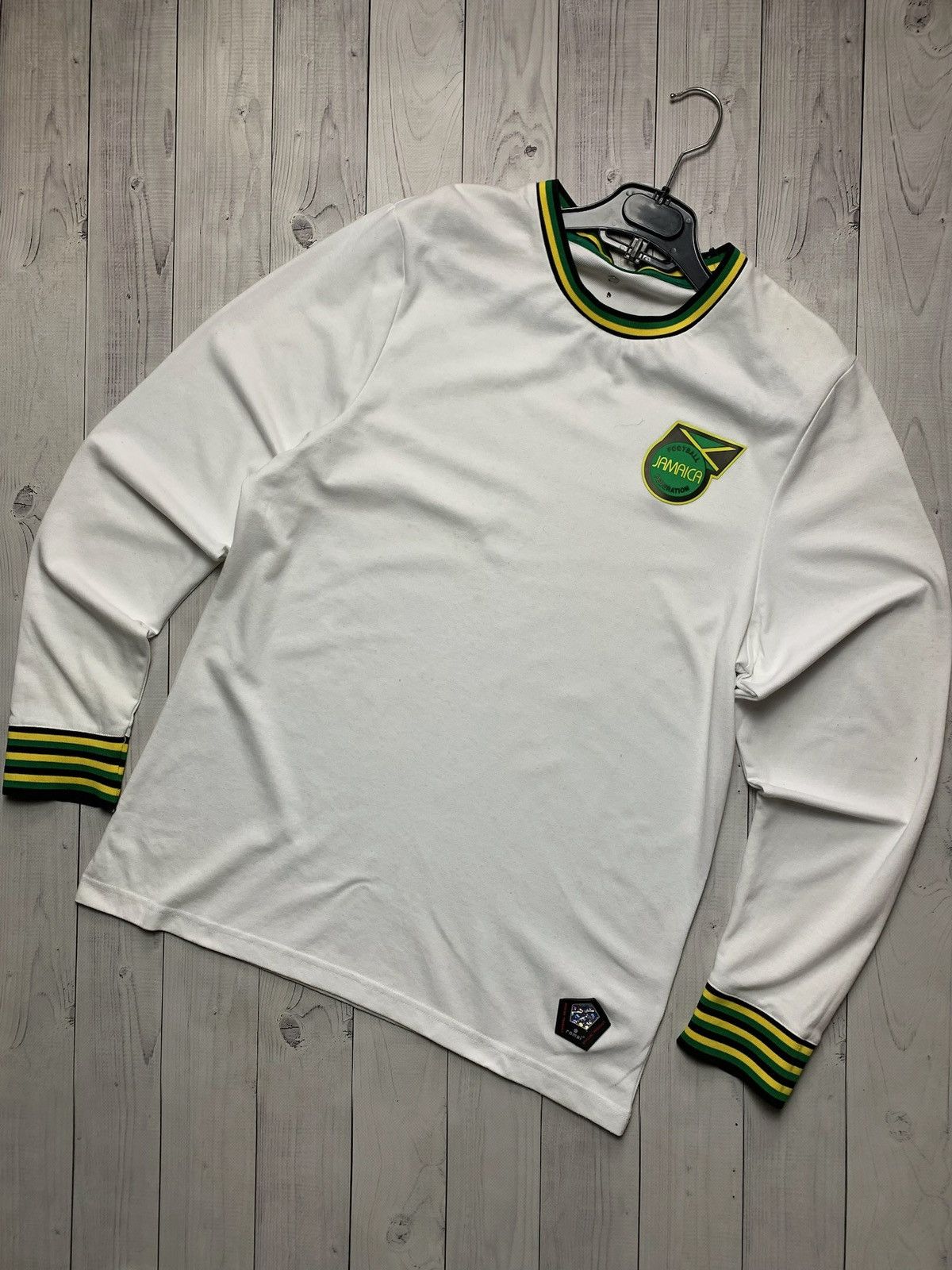 Vintage Jamaica soccer long sleeve shirt size L