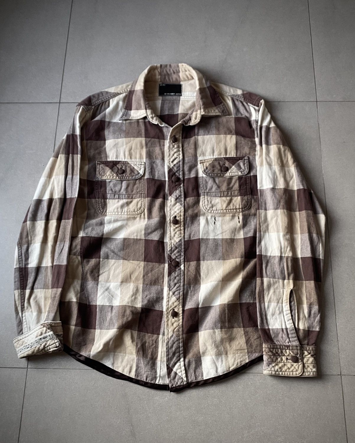 Number (N)ine Number (N)ine Checkered Flannel Shirt Size US L / EU 52-54 / 3 - 1 Thumbnail