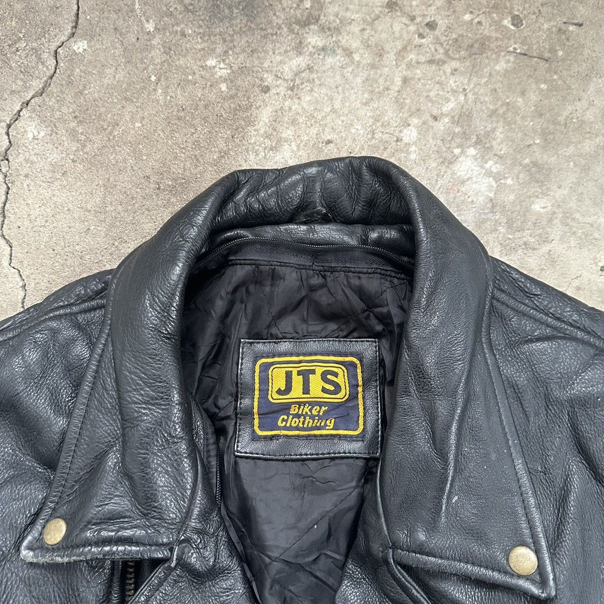Genuine Leather Vintage Leather moto biker Jacket y2k jacket Size US XXL / EU 58 / 5 - 7 Thumbnail