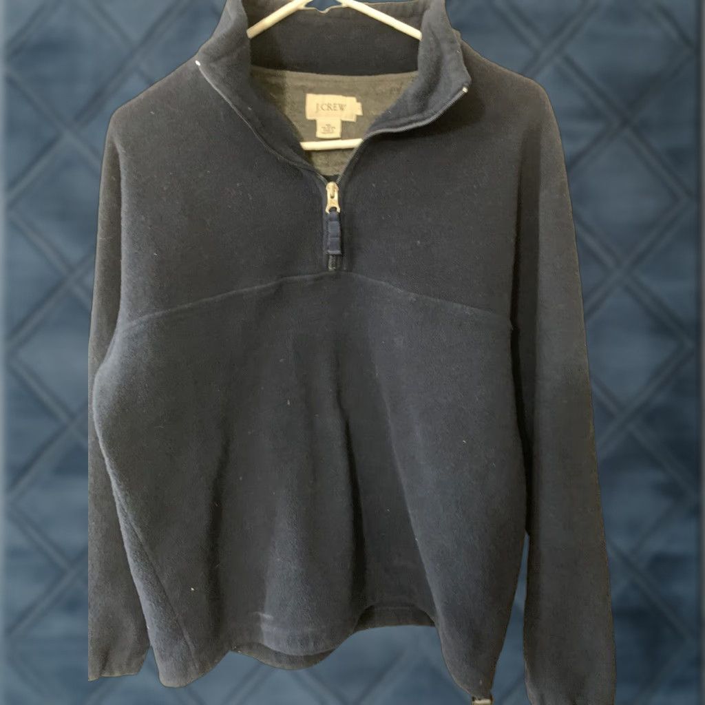J.Crew J.CREW Sweater Adult Small Pullover Blue Fleece 1/4 Zip Long Sleeve Modern Mens Size US S / EU 44-46 / 1 - 1 Thumbnail