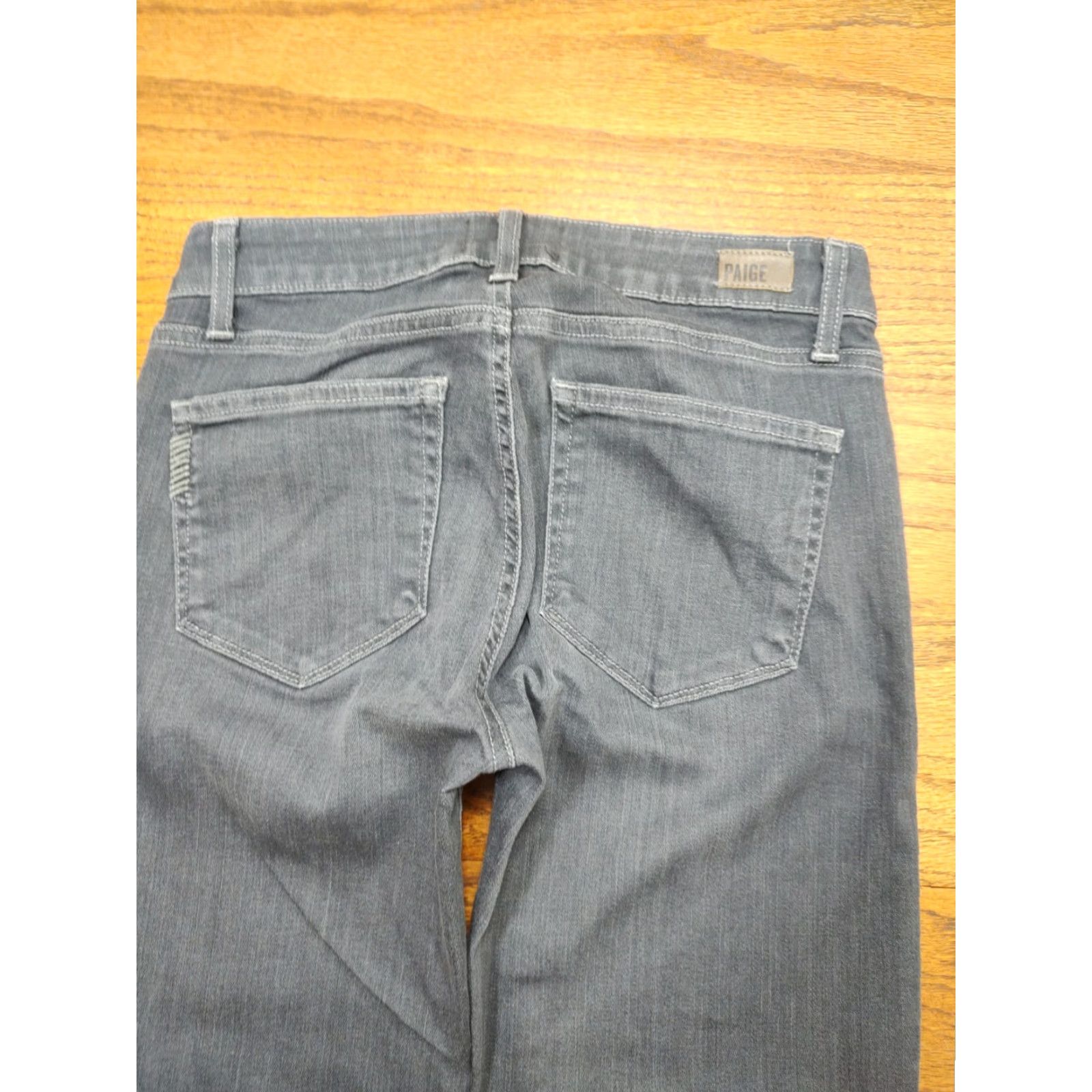 Paige PAIGE Verdugo Ankle Skinny Jeans Gray Stretch Denim Womens Slim 5-Pocket Inseam 27 Size 27" / US 4 / IT 40 - 3 Thumbnail