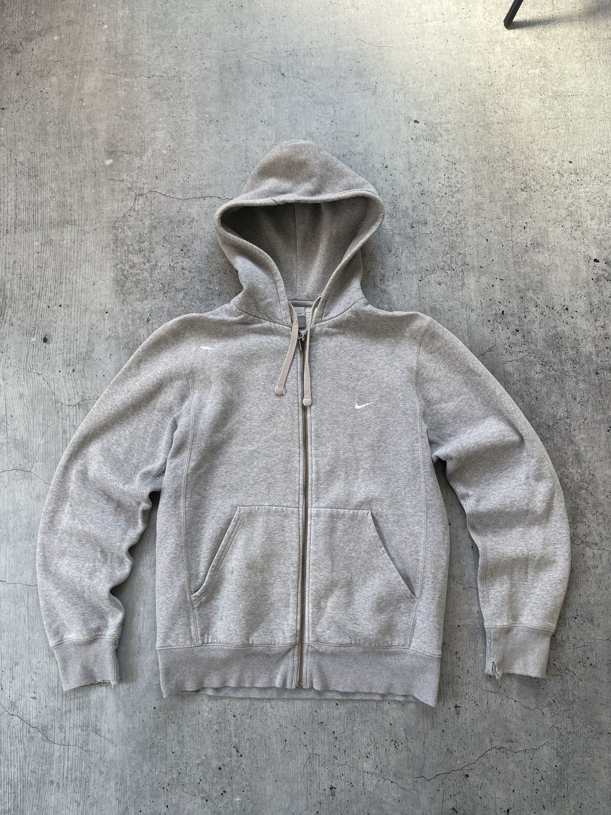 Nike × Vintage Nike Zip Hoodie distressed Vintage Y2K Oversized Streetwear Size US M / EU 48-50 / 2 - 1 Thumbnail
