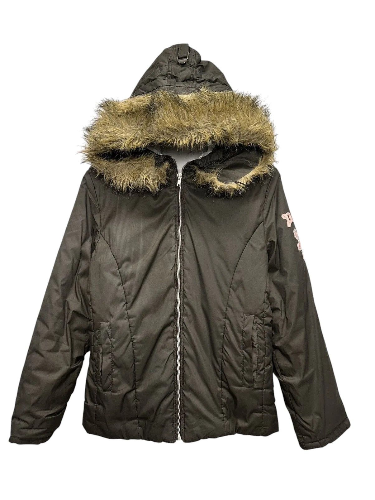 Hysteric Glamour Reversible jacket khaki/white fur hood y2k Isay Miyake style Size US S / EU 44-46 / 1 - 3 Thumbnail