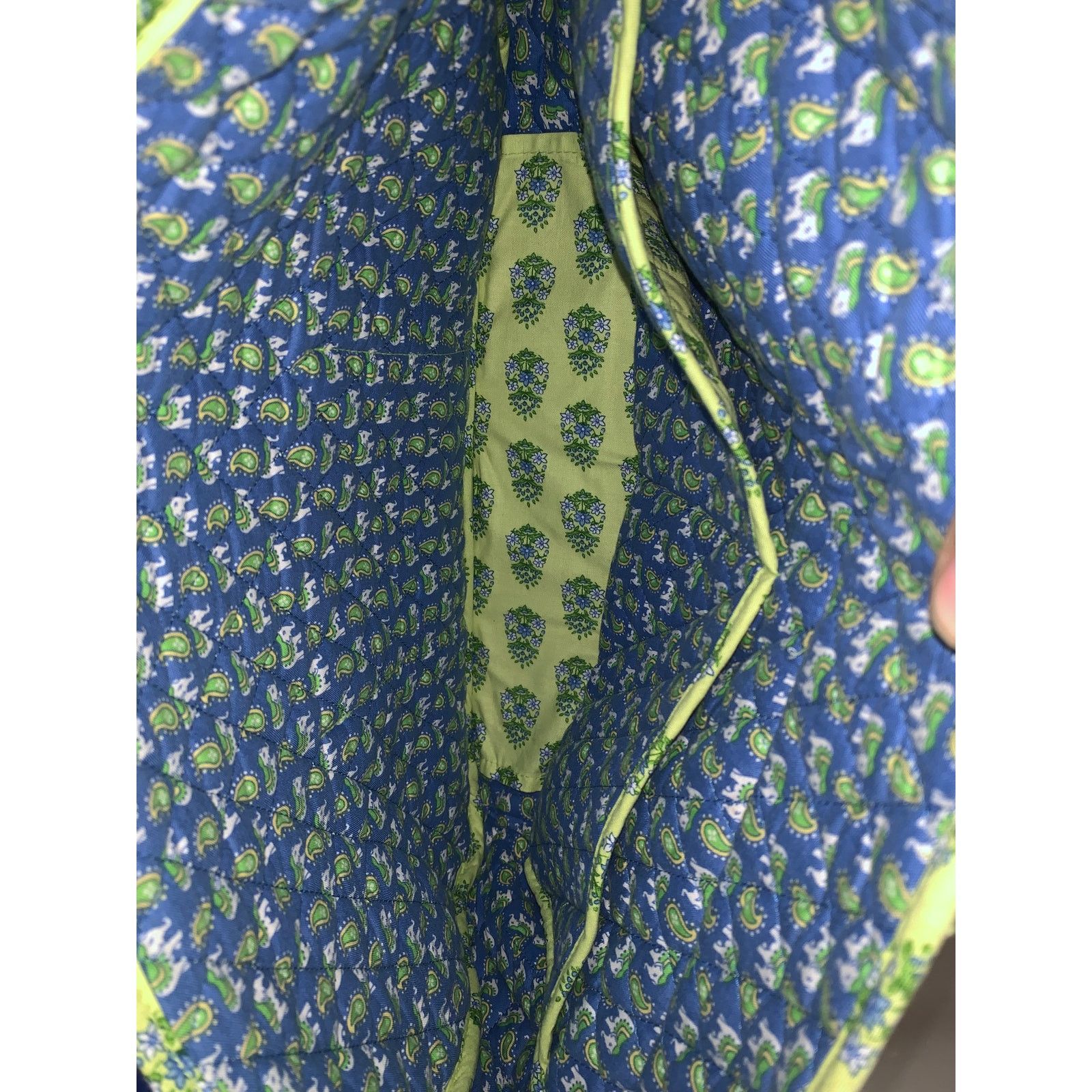 Vera Bradley Vera Bradley Patterned Bag Light Green Blue All Over Print Size ONE SIZE - 7 Thumbnail