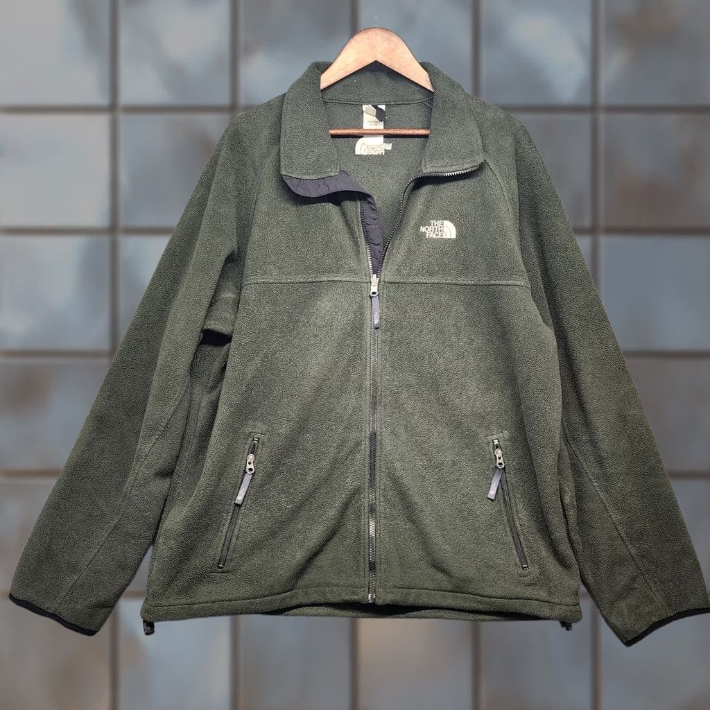 The North Face VINTAGE The North Face Fleece Jacket Mens XL Tall Green Full Zip Outdoor Size US XL / EU 56 / 4 - 1 Thumbnail