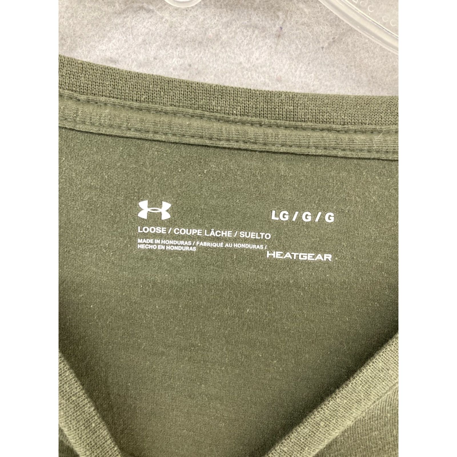 Under Armour VINTAGE Under Armour Military Green T-Shirt Men L Patriotic USA Flag HeatGear Short Sleeve Size US L / EU 52-54 / 3 - 2 Thumbnail