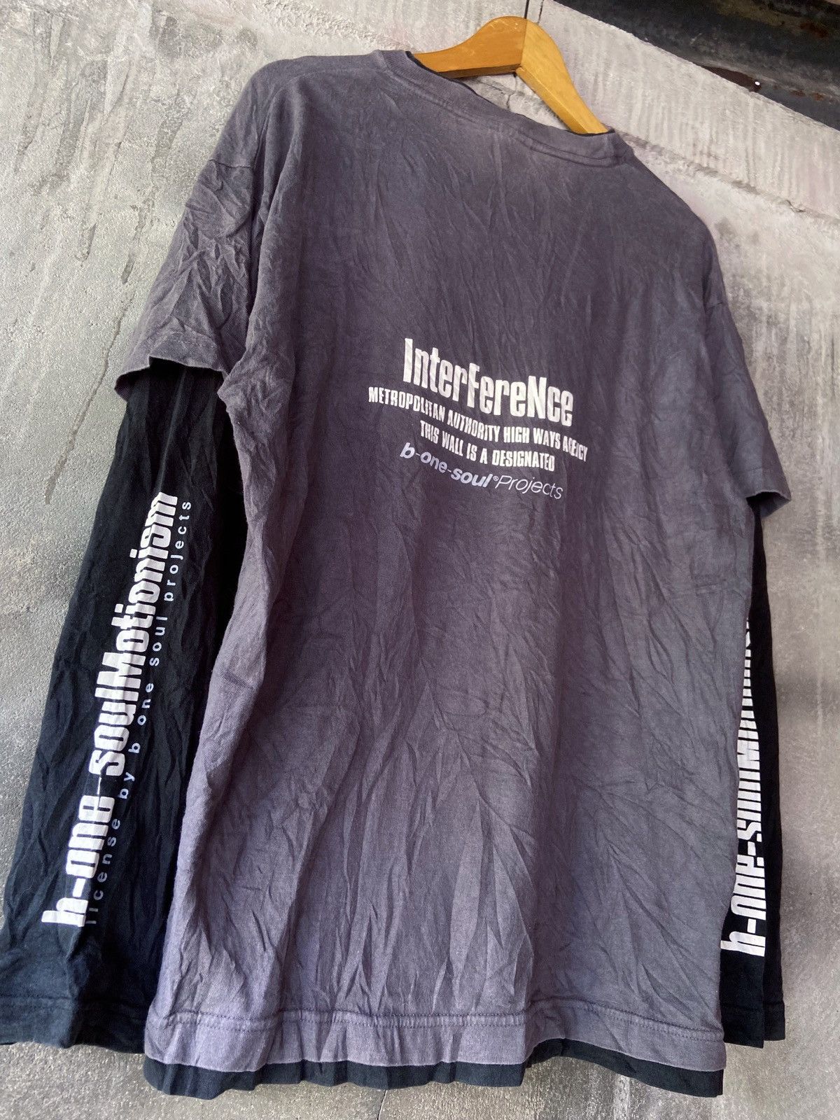 Japanese Brand DOUBLE LAYER SUBLIMINAL SELF EXPRESSION LONG SLEEVE Size US L / EU 52-54 / 3 - 15 Thumbnail