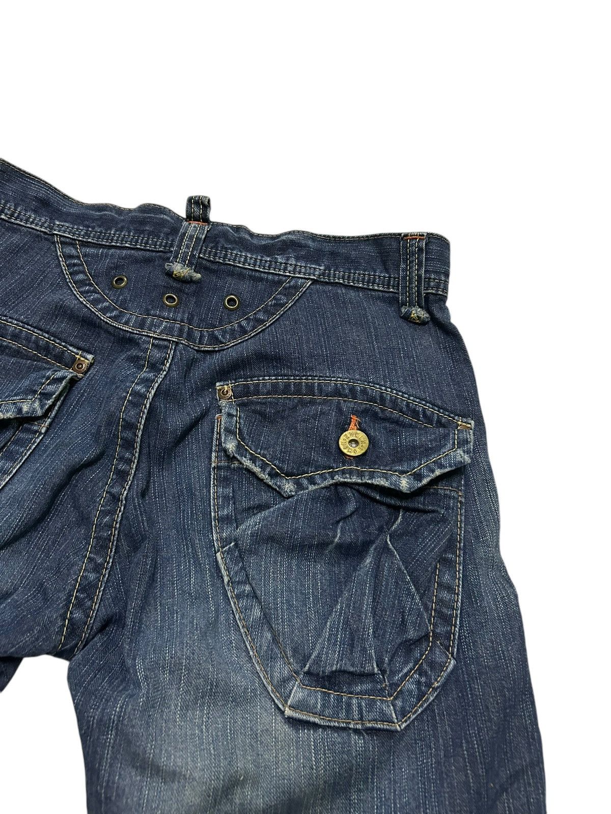 Japanese Brand × Kapital × Vintage 💥Flare💥 Edwin Japanese Punk Style Distressed Denim Rare ☠️🎌 Size US 31 - 16 Thumbnail