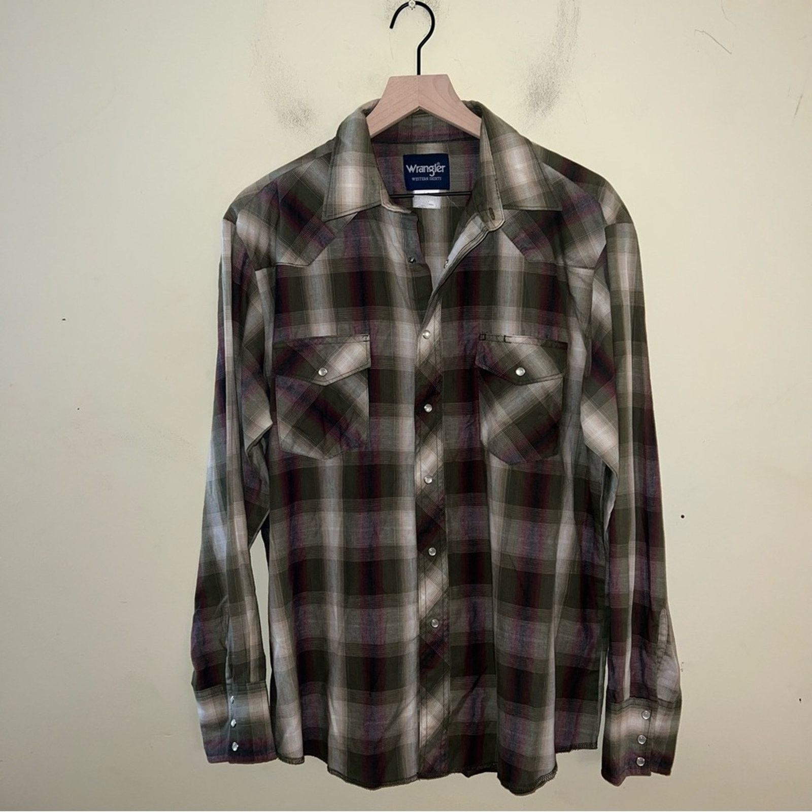 Wrangler VNTG WRANGLER plaid pearl snap western shirt M Size US M / EU 48-50 / 2 - 5 Thumbnail