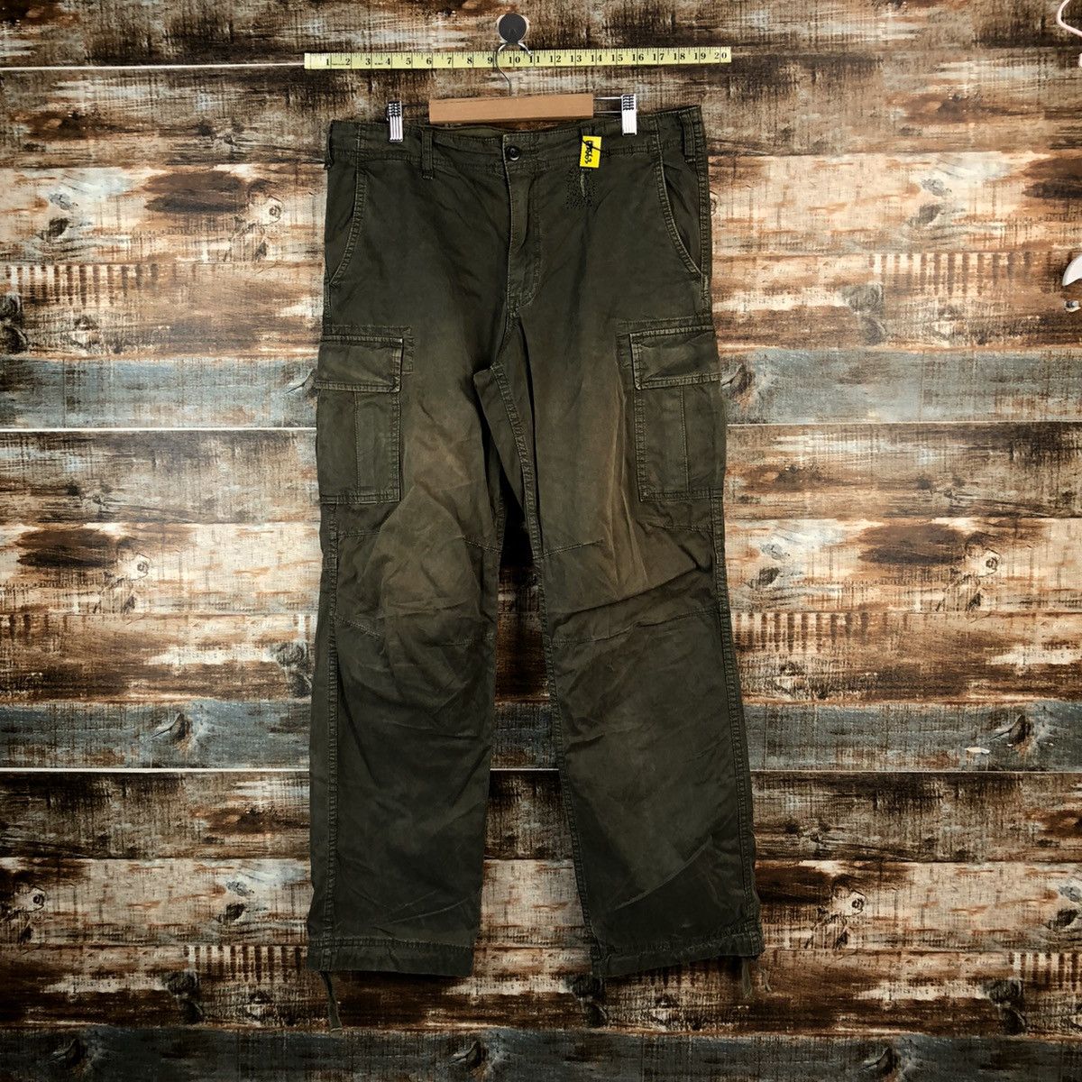 Faded Glory Uniqlo japan Green faded Cargo Multipocket Pants #A2563 Size US 35 - 1 Thumbnail