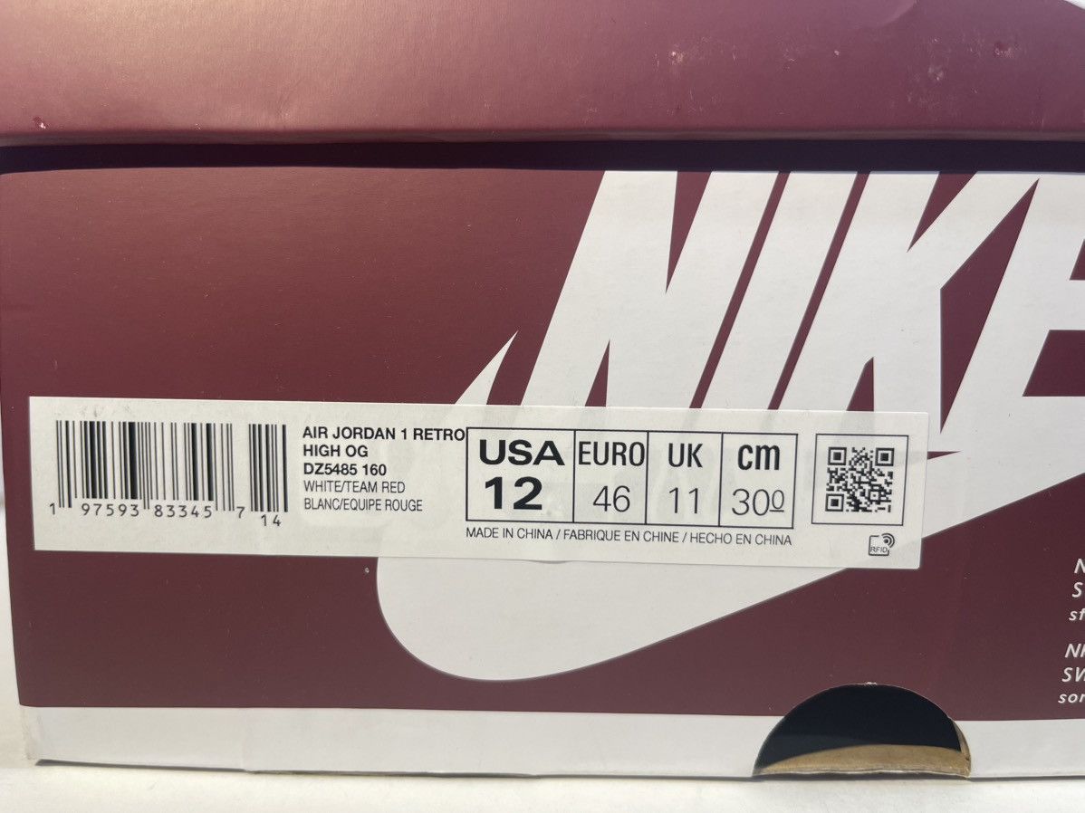 Jordan Brand Air Jordan 1 Retro High OG Artisanal Team Red Size 12 Mens Size US 12 / EU 45 - 7 Thumbnail