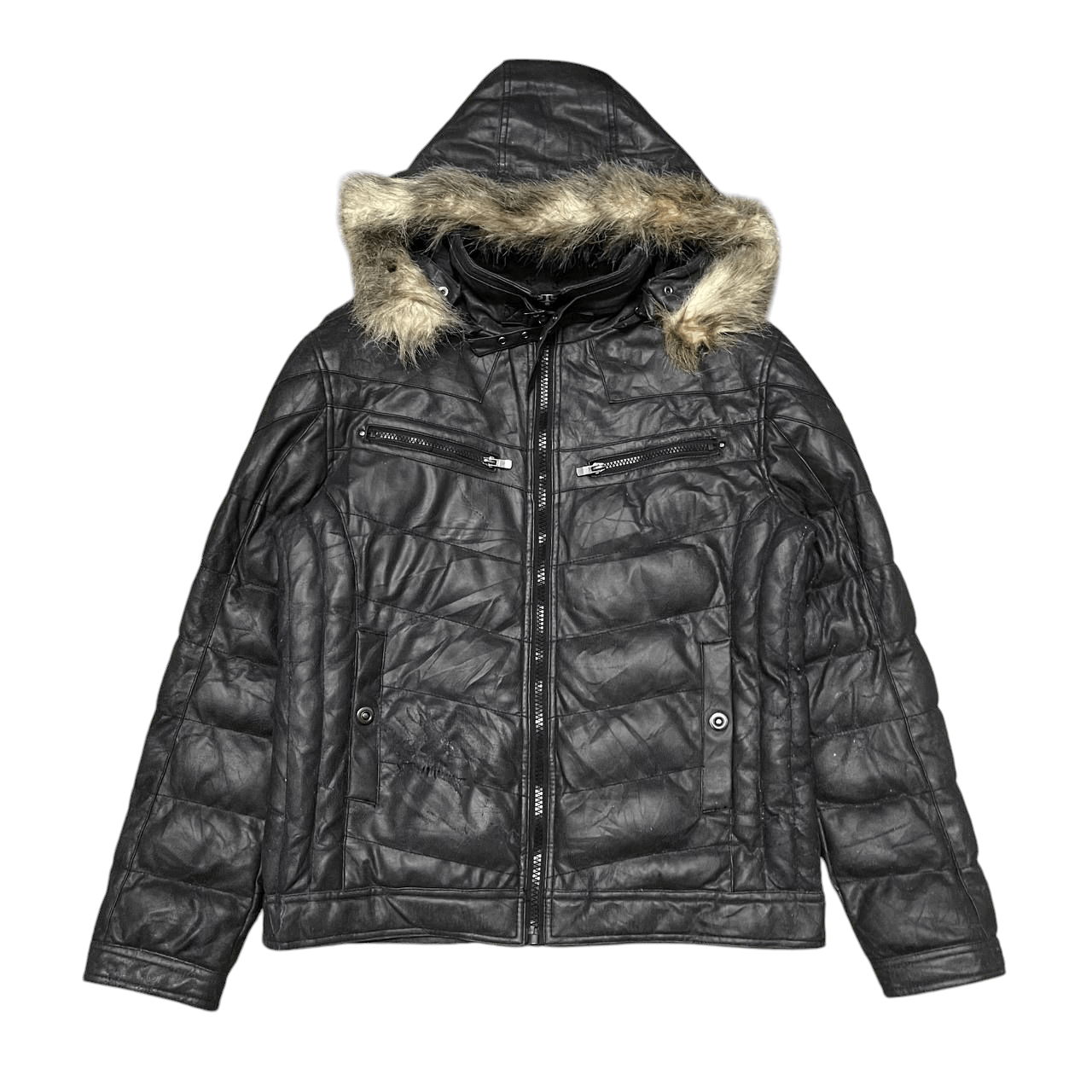 14th Addiction Vintage Bareback Realdress Puffer Fur Jacket Size US L / EU 52-54 / 3 - 1 Thumbnail