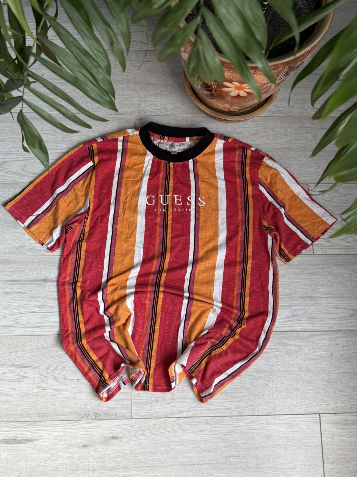 Guess Vintage Striped T-Shirt Guess 90’s rare tee Size US M / EU 48-50 / 2 - 1 Thumbnail