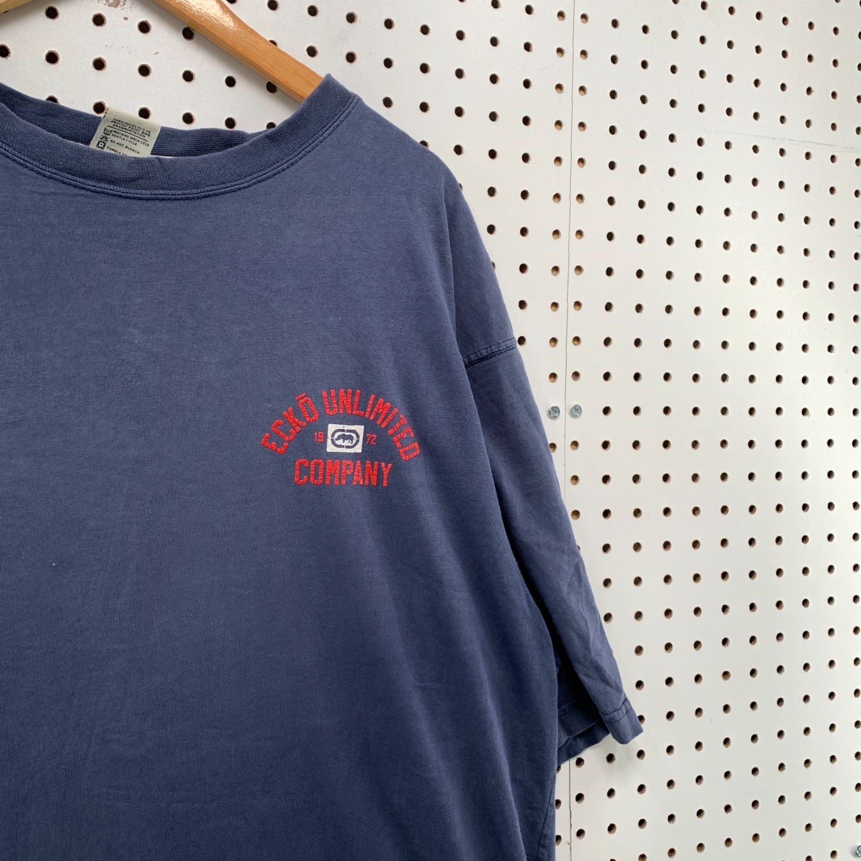 Ecko Unltd. VINTAGE Ecko Shirt Mens 2XL T-Shirt Blue Rhino Logo Short Sleeve Hip Hop Size US XXL / EU 58 / 5 - 7 Thumbnail