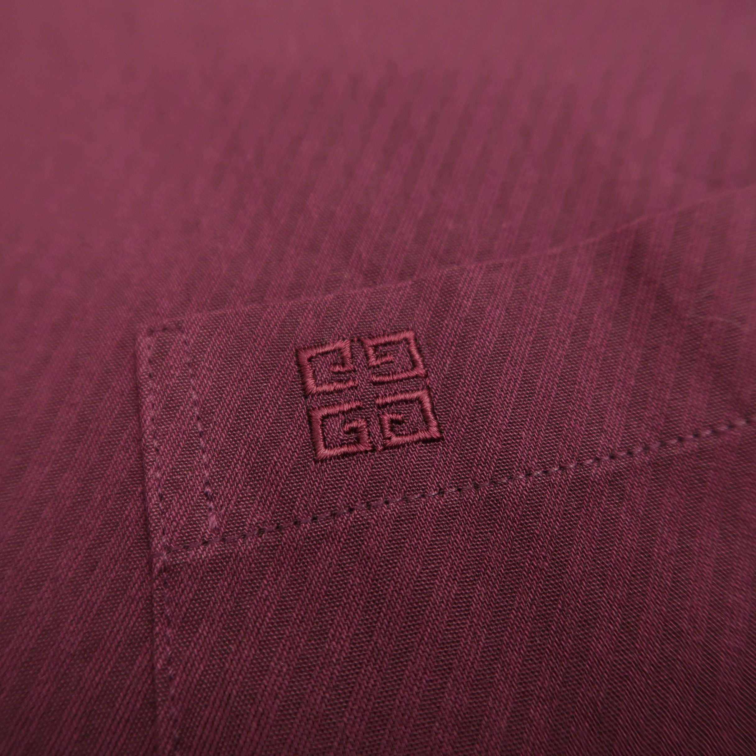 Givenchy Vintage Luxury Givenchy Men Embroidered Logo Purple Shirt Size US L / EU 52-54 / 3 - 7 Thumbnail