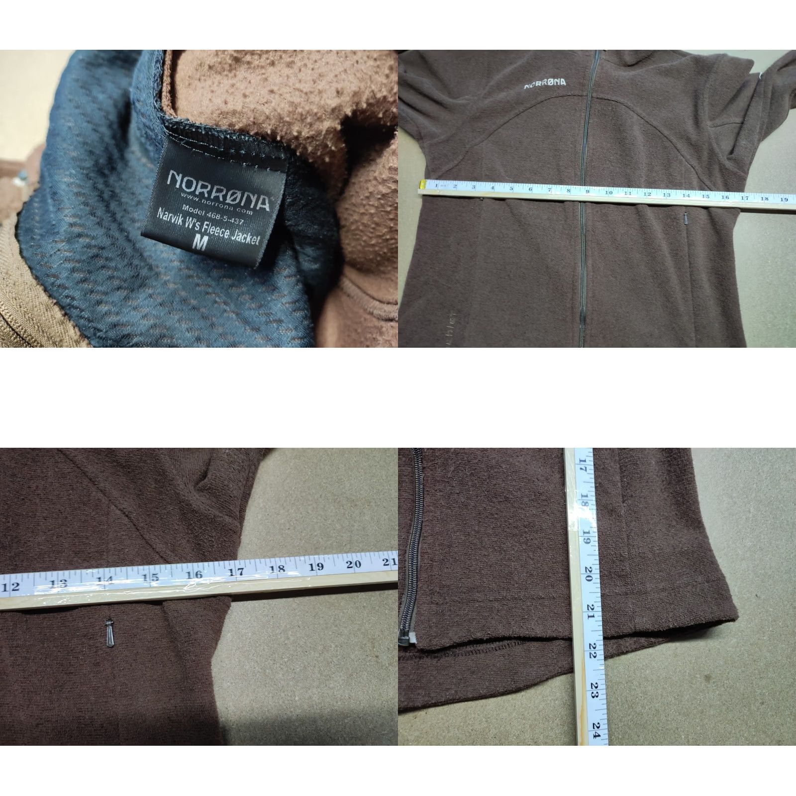 Vintage Norrona Narvik Fleece Jacket Womens Size M Trekking Hooded Polartec Brown Size M / US 6-8 / IT 42-44 - 8 Thumbnail