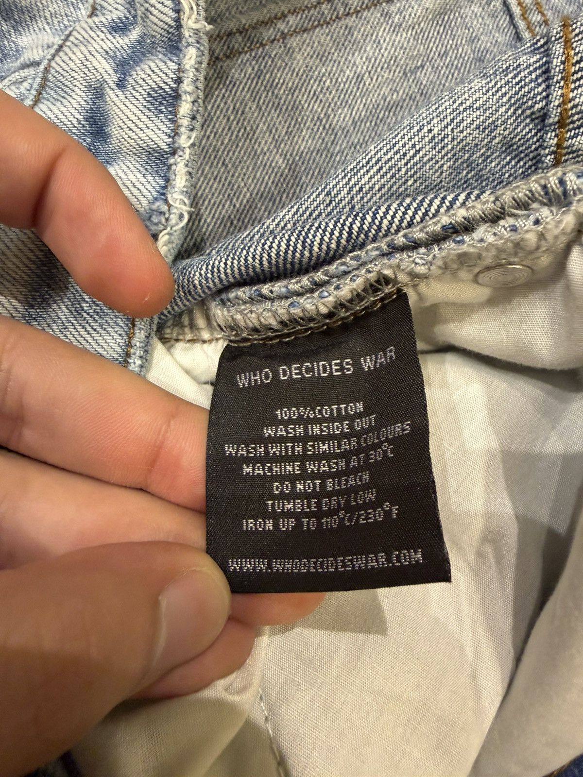 Who Decides War Who Decides War Distressed Flared Denim Jeans Size US 34 / EU 50 - 4 Thumbnail