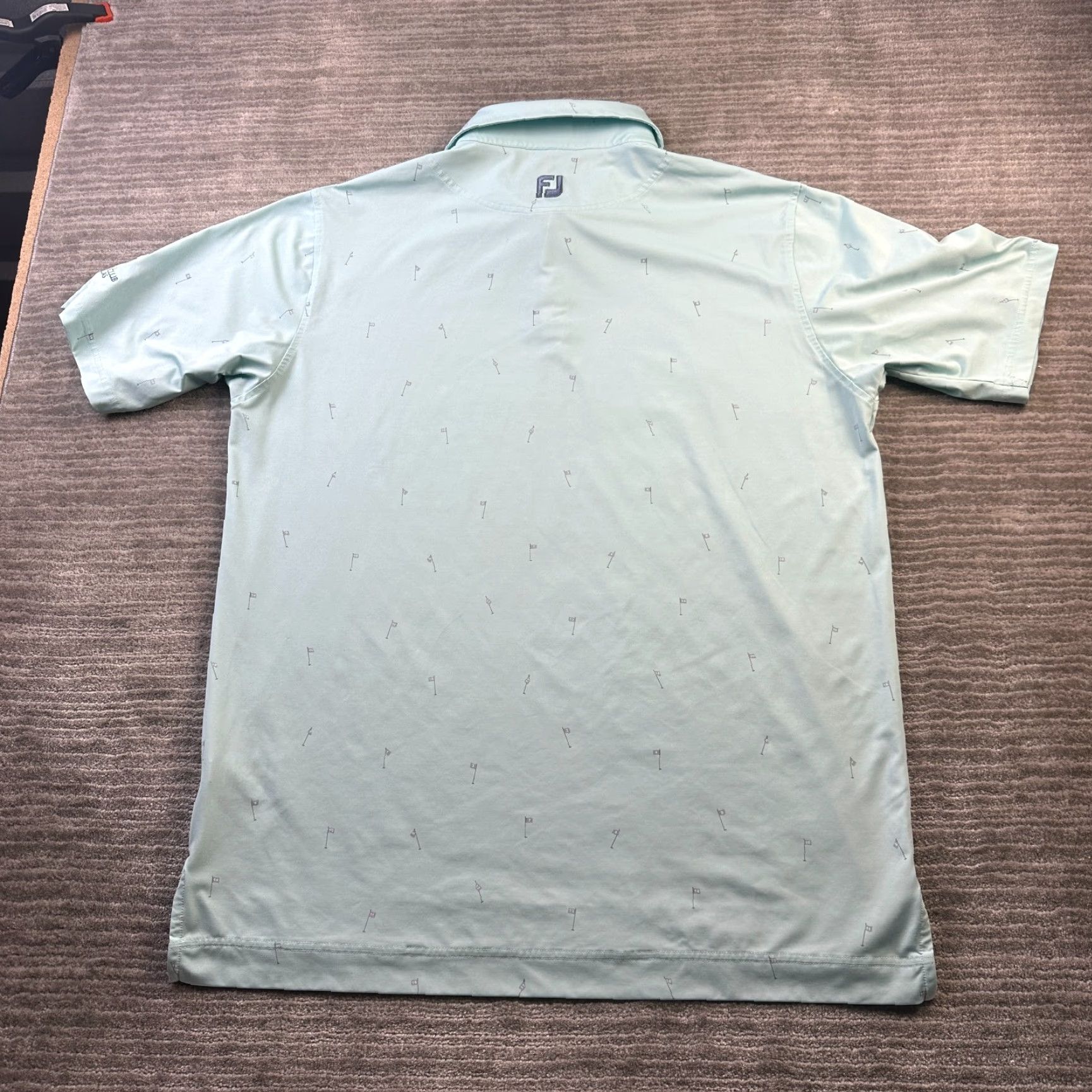Footjoy FootJoy Polo Shirt Mens XL Blue Golf All Over Print Performance Size US XL / EU 56 / 4 - 3 Thumbnail