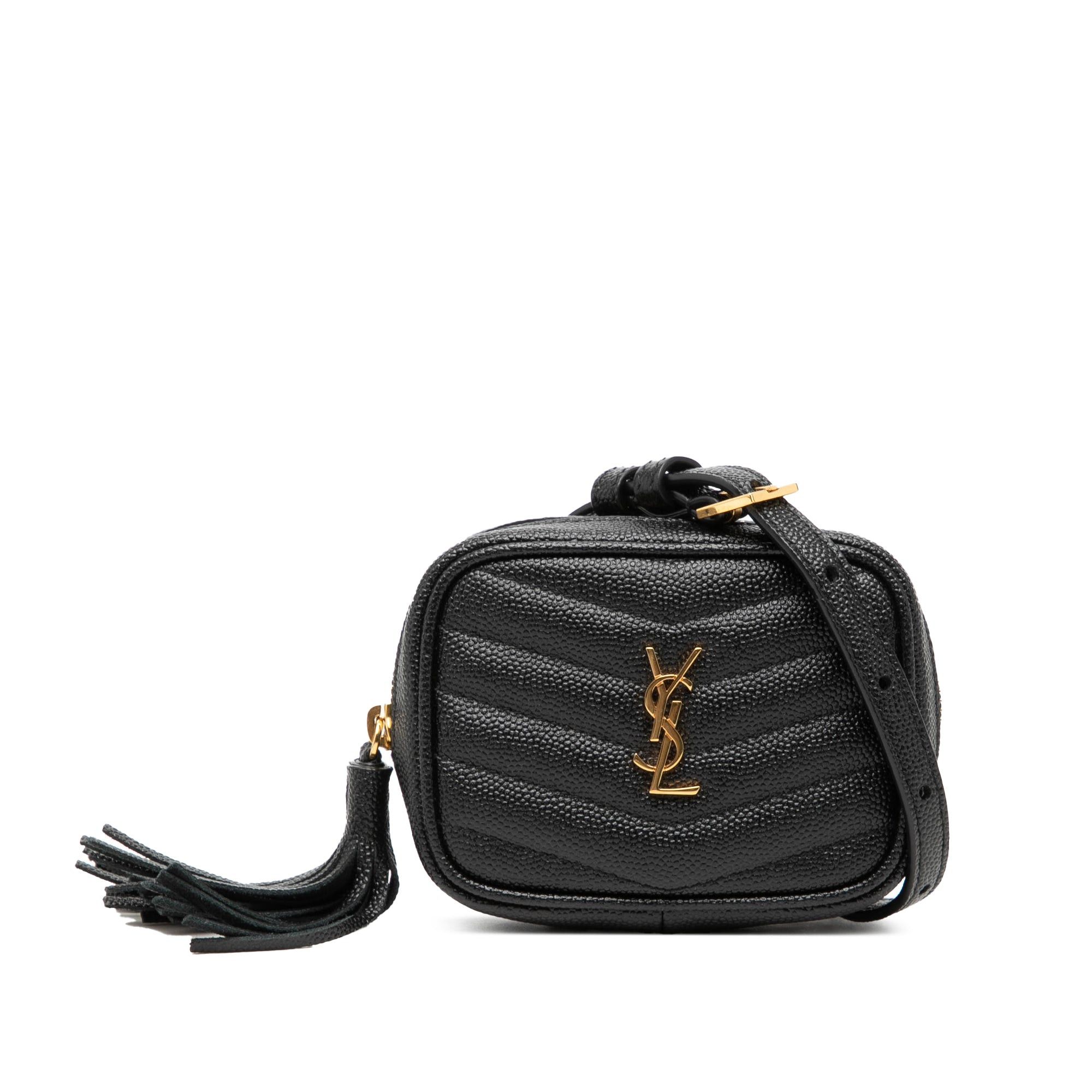 Saint Laurent Paris Baby Matelasse Grain De Poudre Monogram Lou Camera Bag Size ONE SIZE - 1 Thumbnail