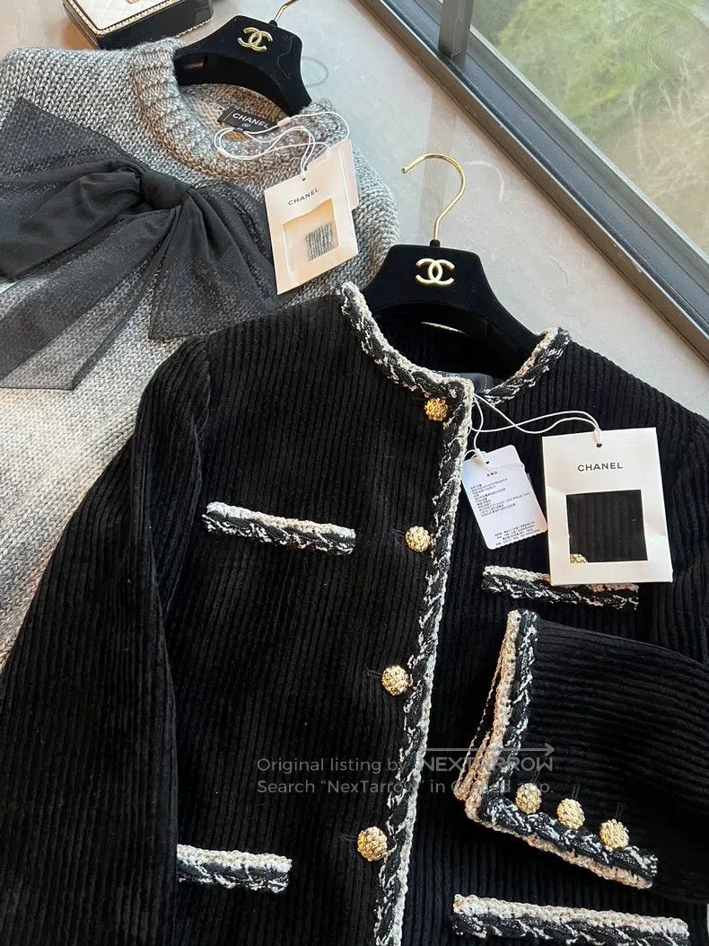 Chanel Chanel 25k black velvet coat Size XXS / US 00 / IT 34 - 3 Thumbnail