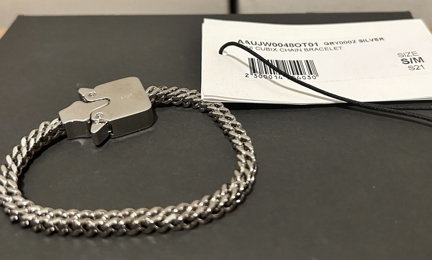 1017 ALYX 9SM 1017 ALYX 9SM × Alyx × MMW MINI CUBIX CHAIN BRACELET Size ONE SIZE - 1 Thumbnail